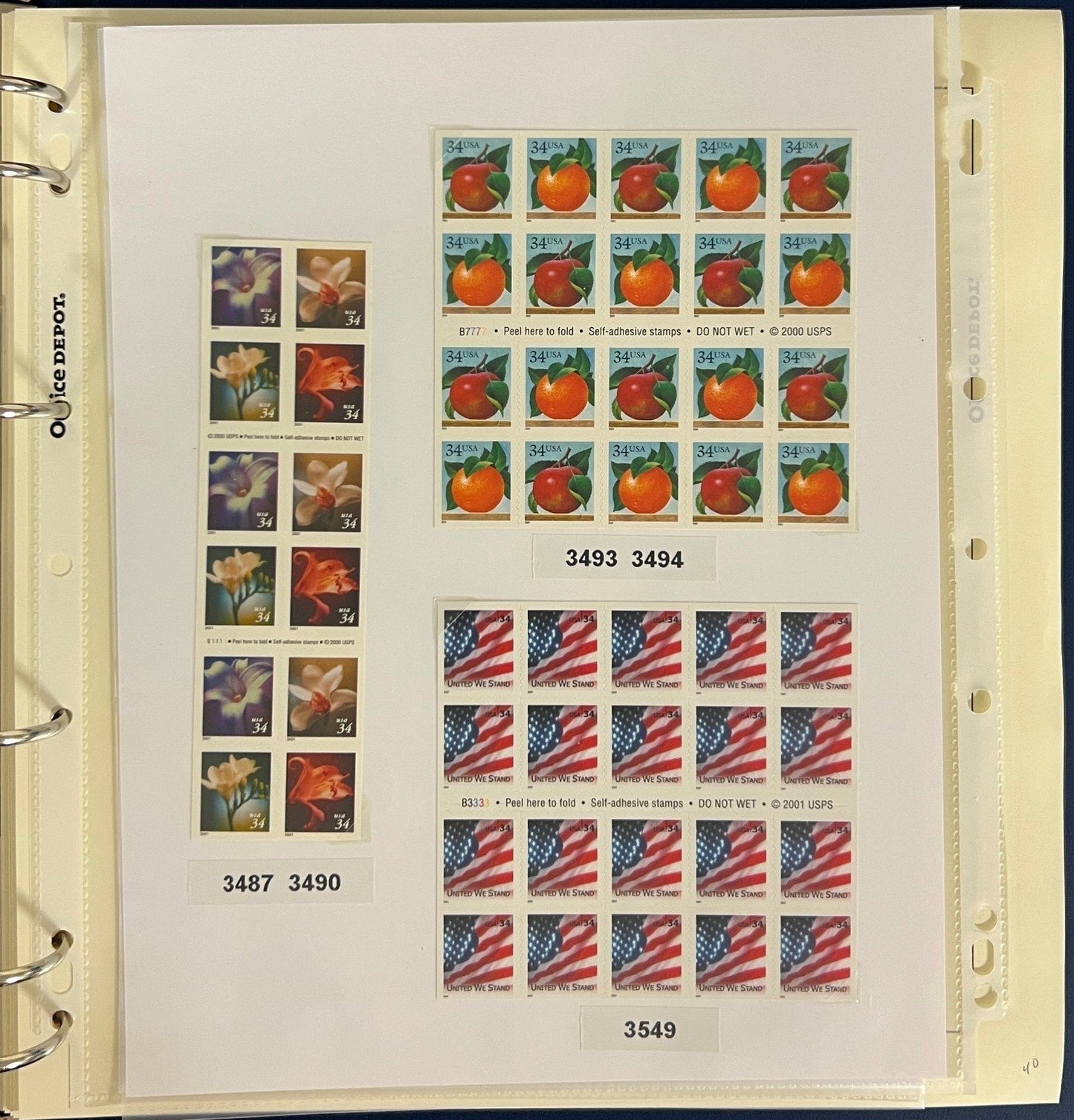 United States Stamp Collection Schaubek Album MNH 2000-2001 ZAYIX