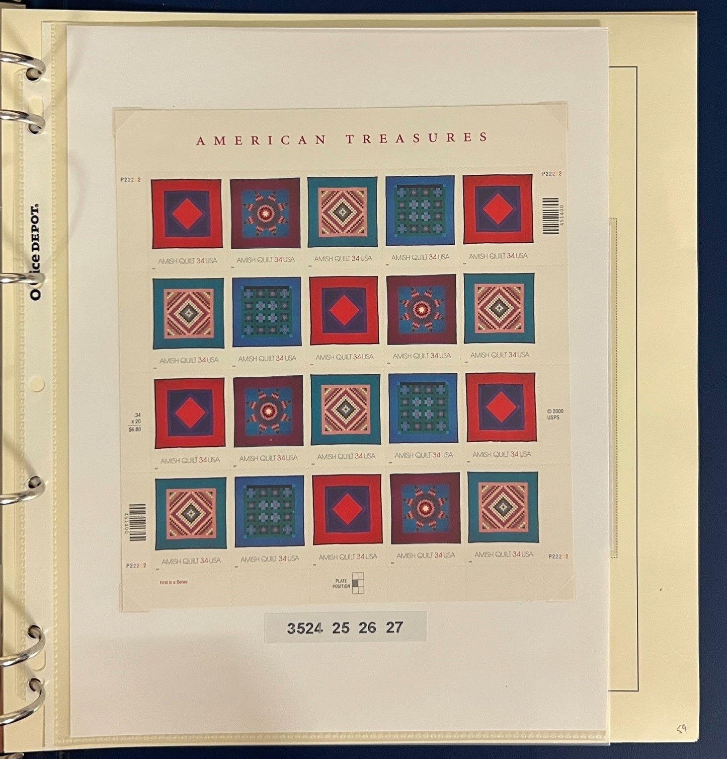 United States Stamp Collection Schaubek Album MNH 2000-2001 ZAYIX