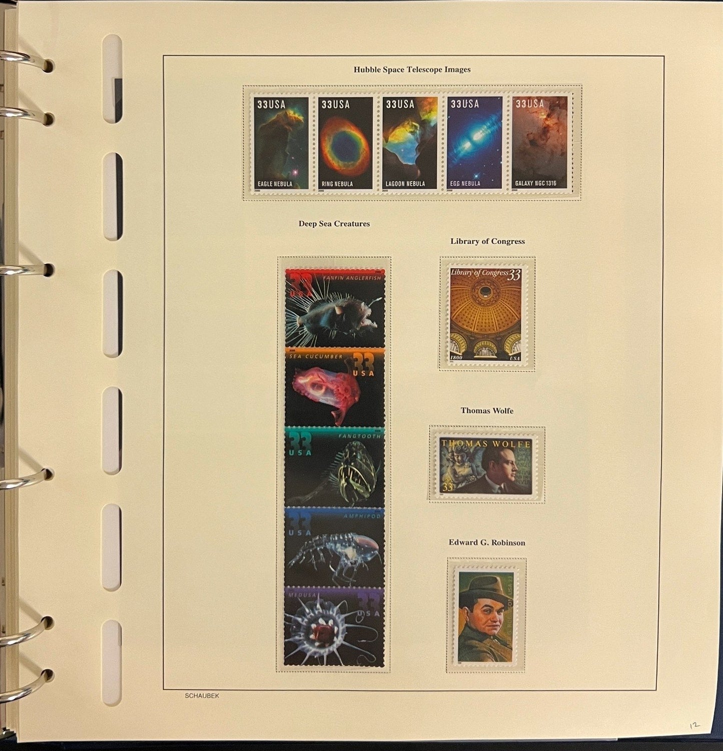 United States Stamp Collection Schaubek Album MNH 2000-2001 ZAYIX