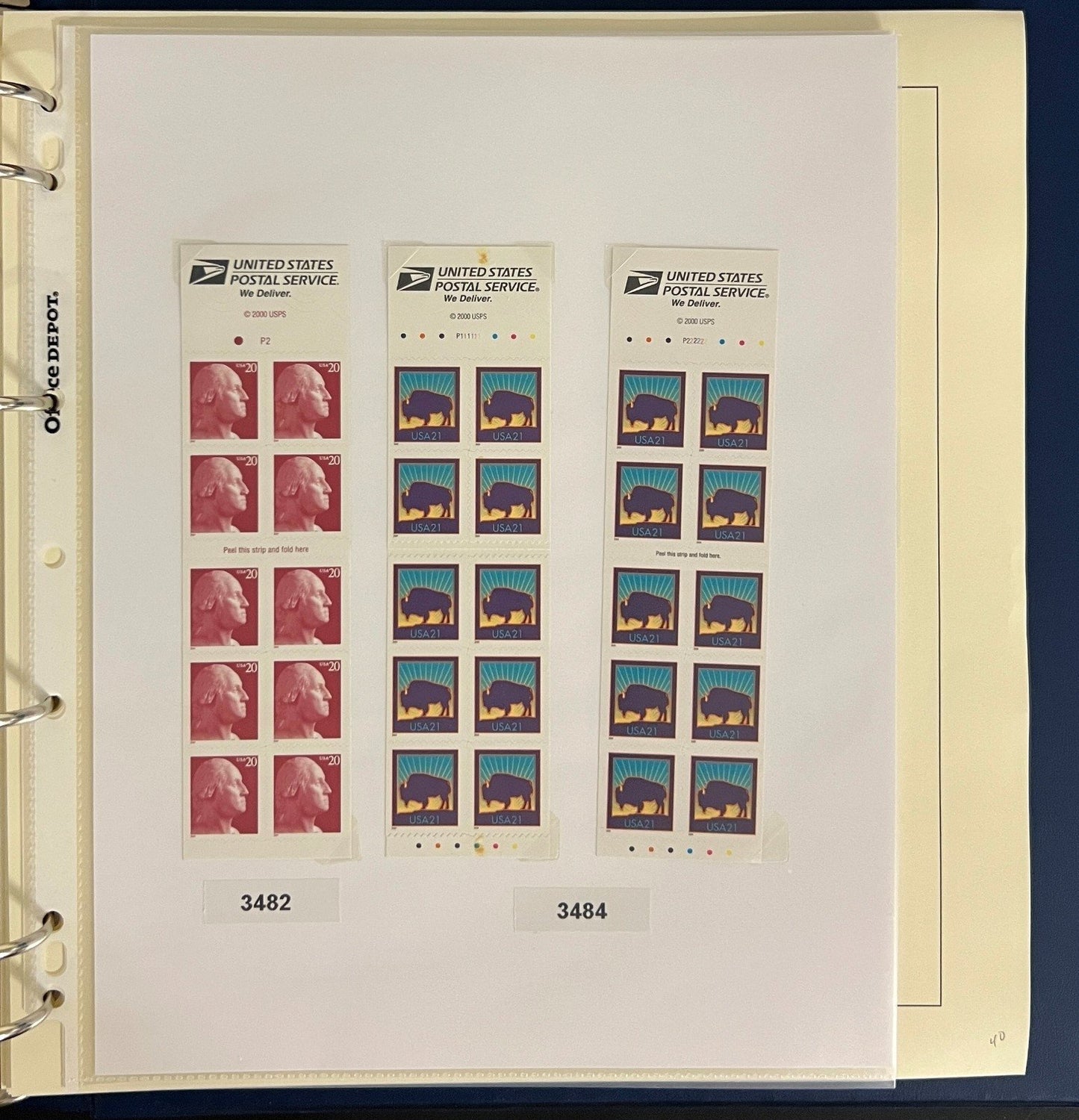 United States Stamp Collection Schaubek Album MNH 2000-2001 ZAYIX