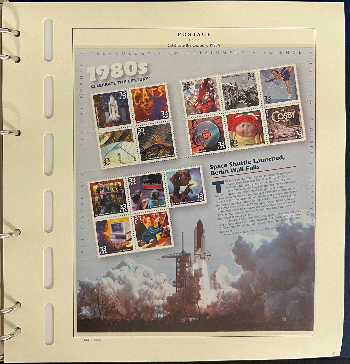 United States Stamp Collection Schaubek Album MNH 2000-2001 ZAYIX