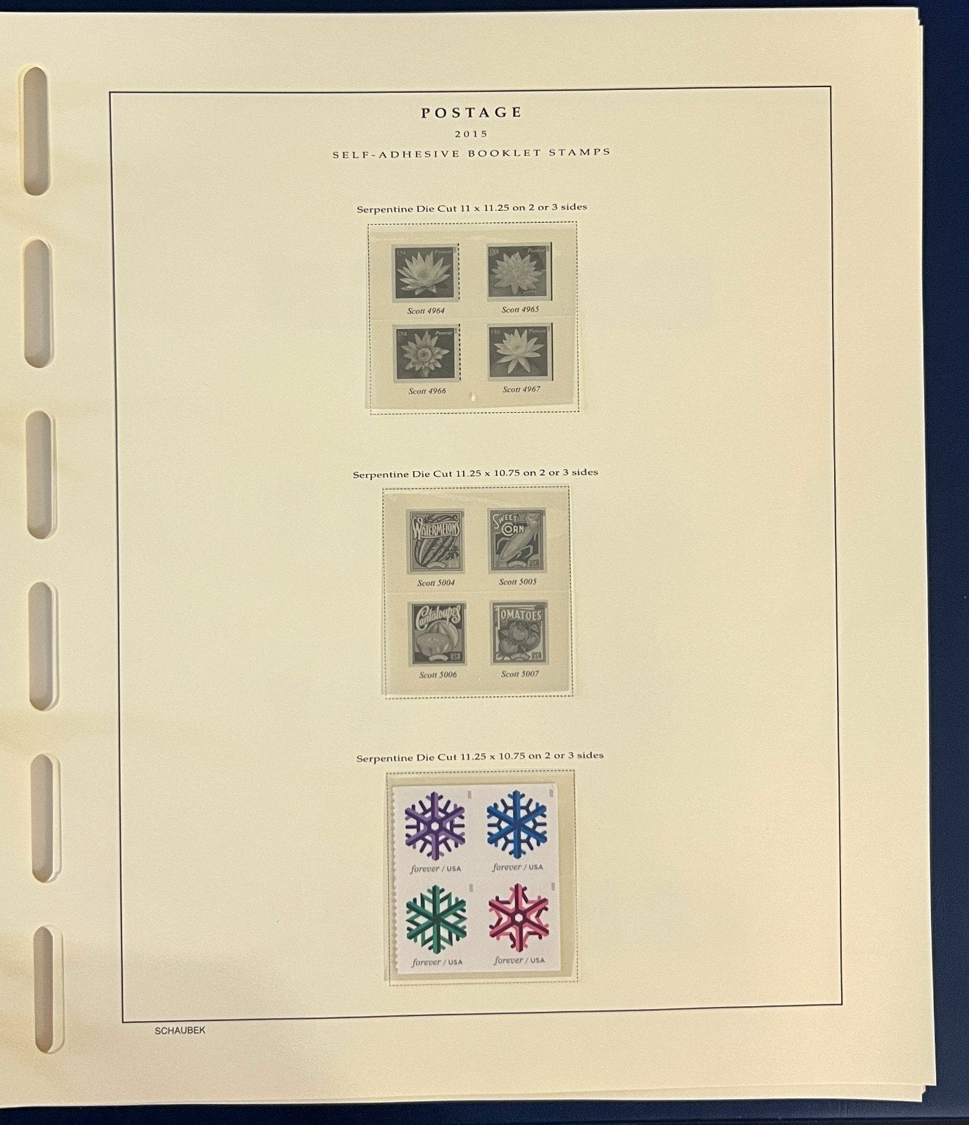 United States Stamp Collection Schaubek Album MNH 2015-2016 ZAYIX