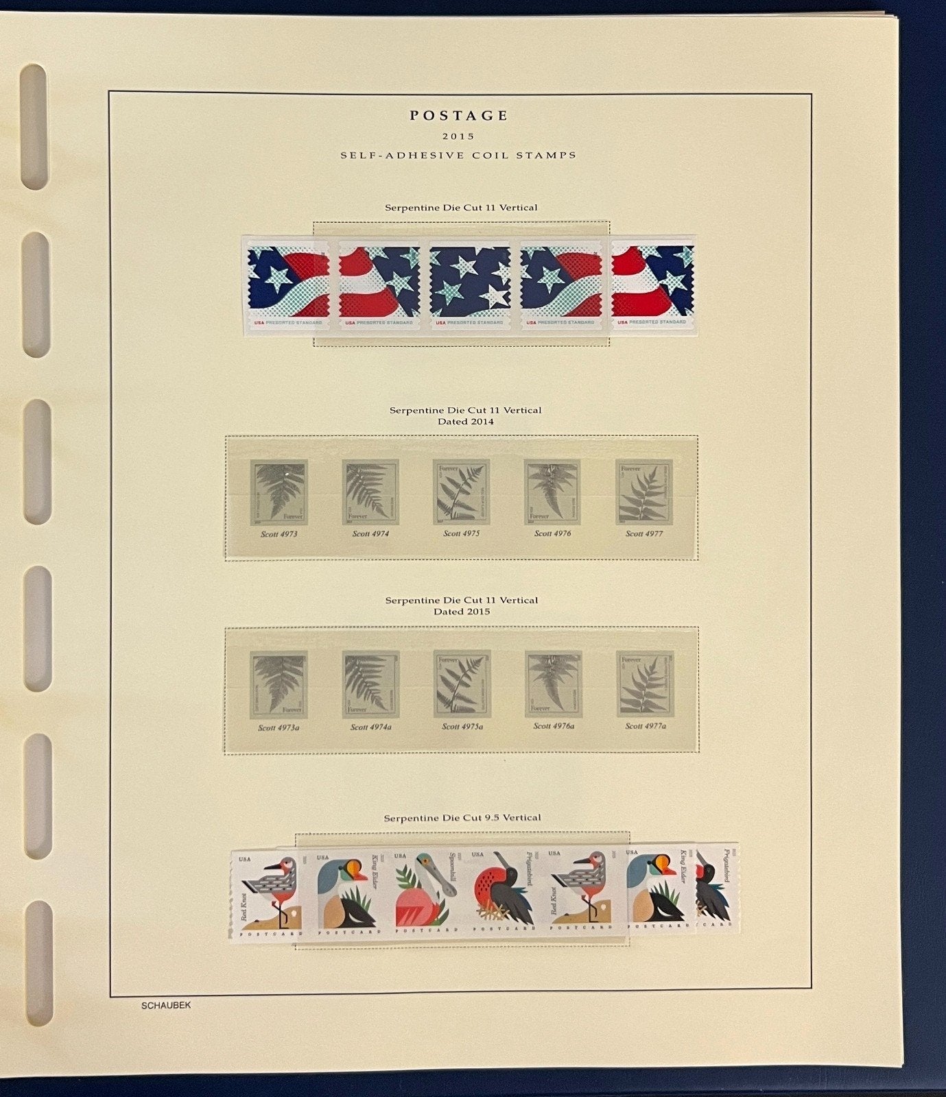 United States Stamp Collection Schaubek Album MNH 2015-2016 ZAYIX