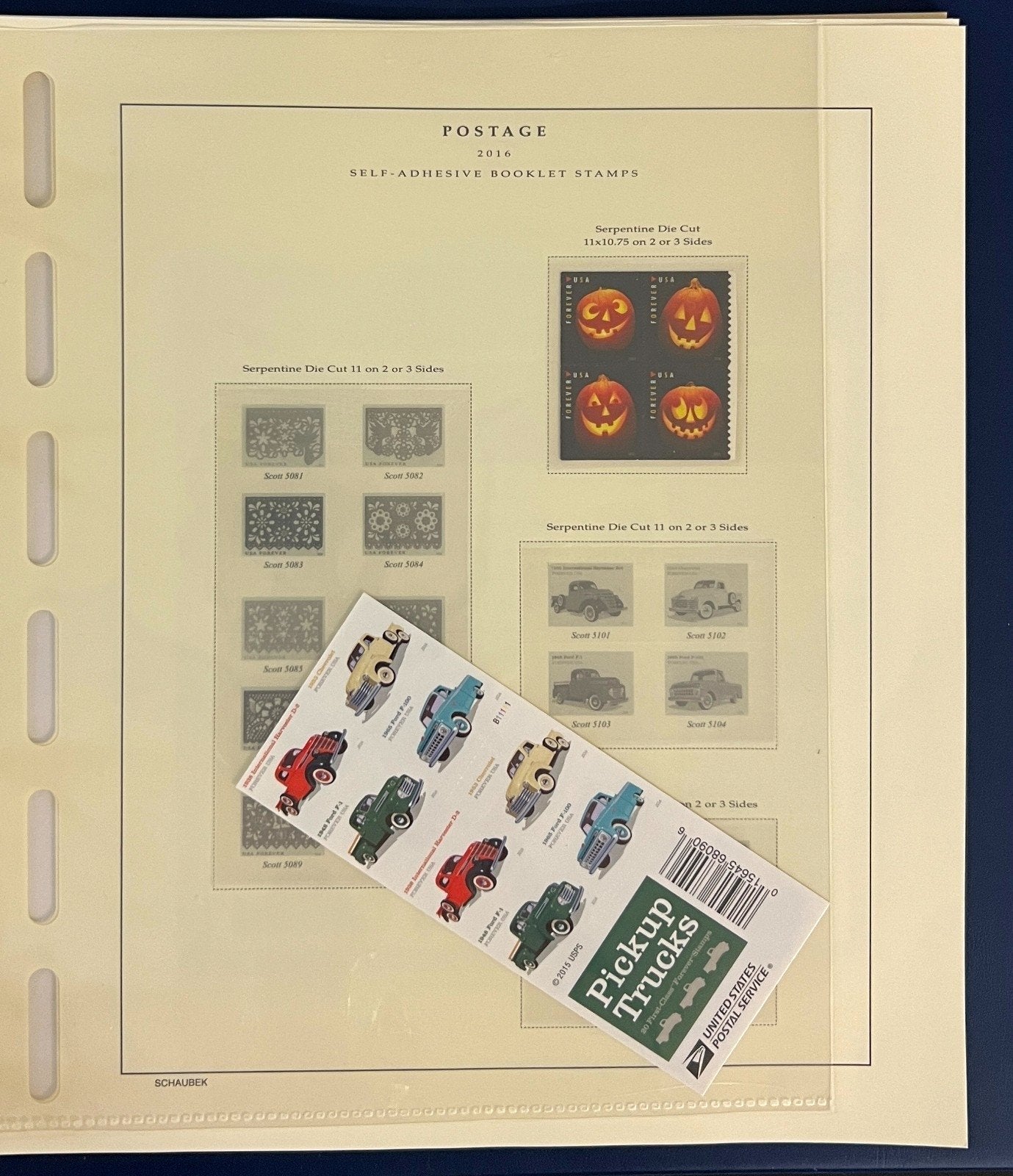 United States Stamp Collection Schaubek Album MNH 2015-2016 ZAYIX
