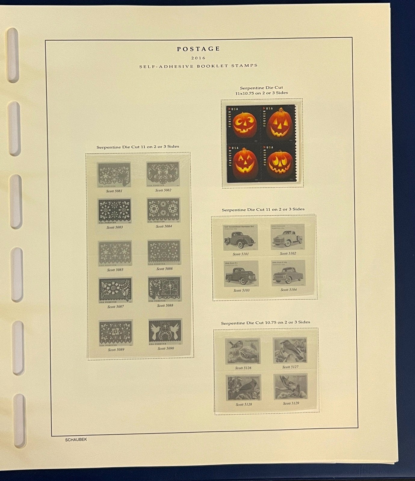 United States Stamp Collection Schaubek Album MNH 2015-2016 ZAYIX