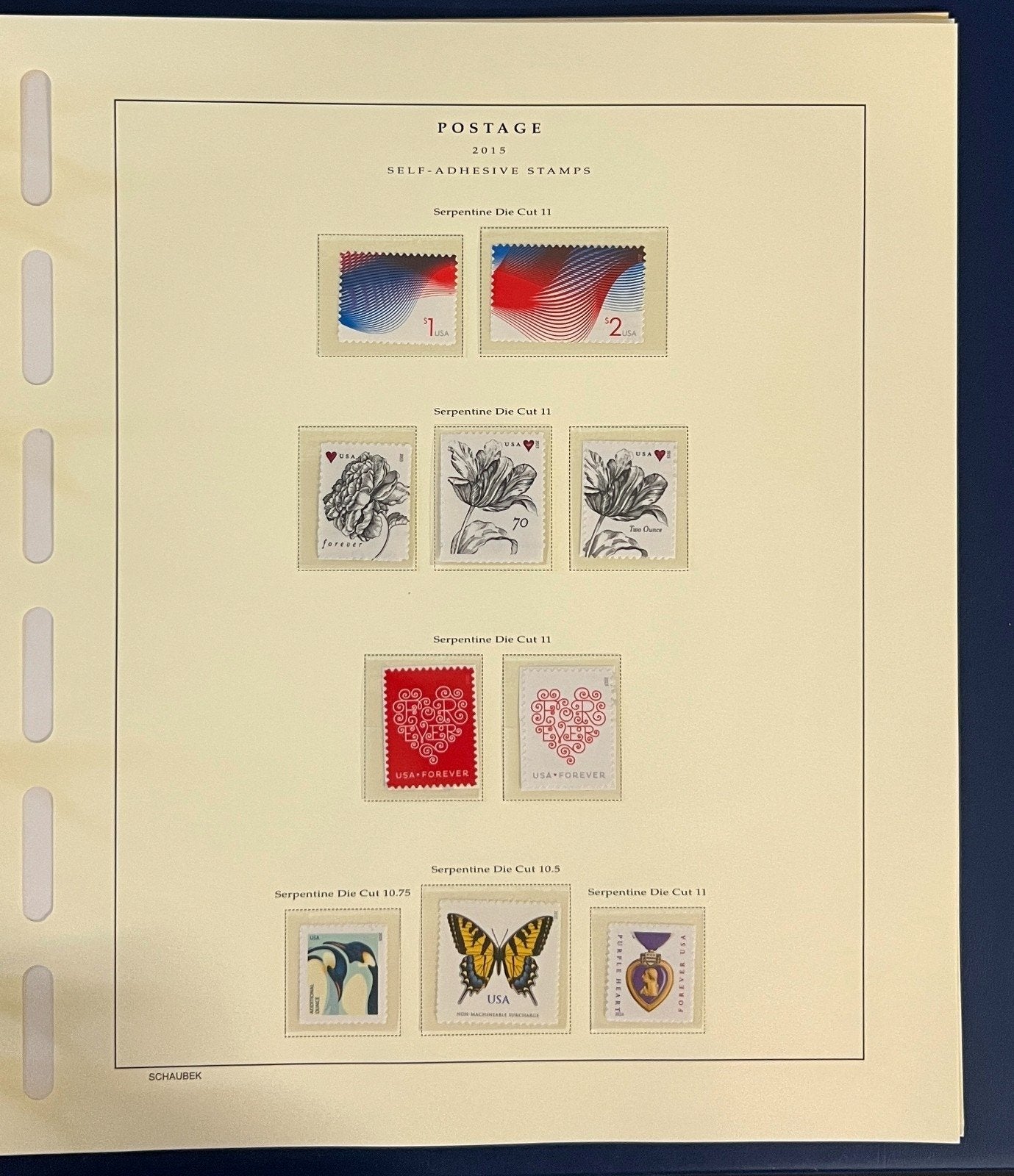 United States Stamp Collection Schaubek Album MNH 2015-2016 ZAYIX
