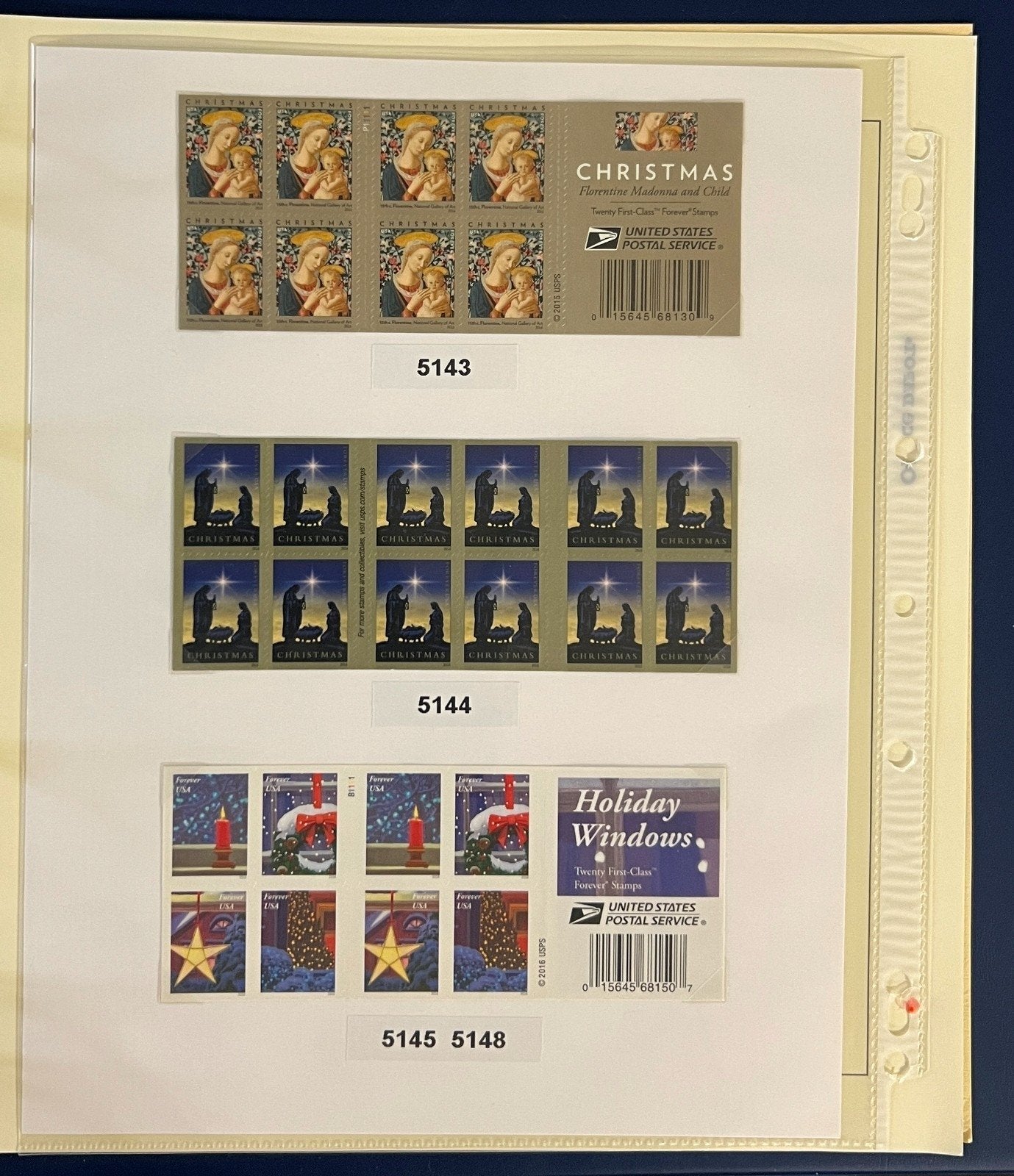United States Stamp Collection Schaubek Album MNH 2015-2016 ZAYIX