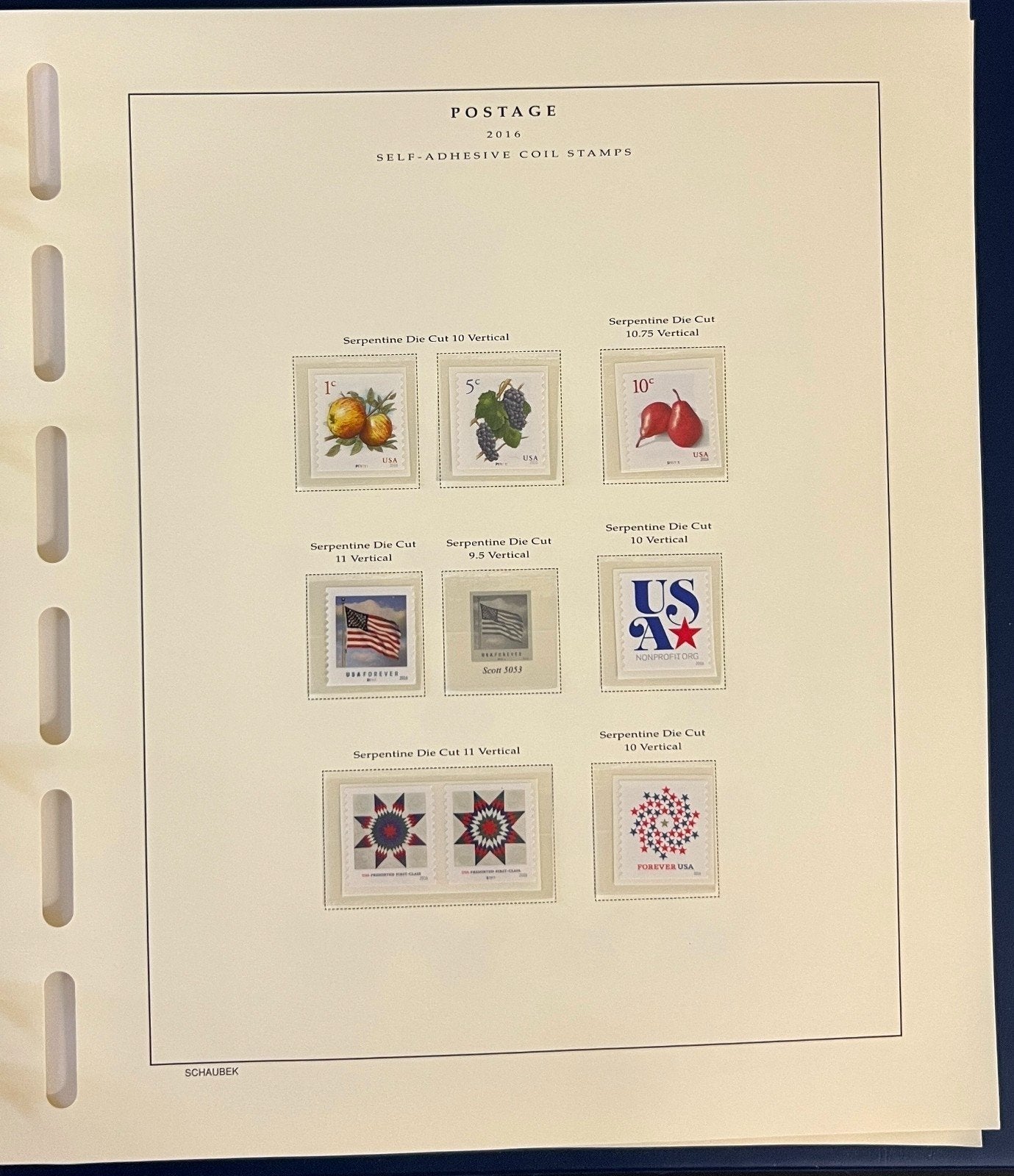 United States Stamp Collection Schaubek Album MNH 2015-2016 ZAYIX