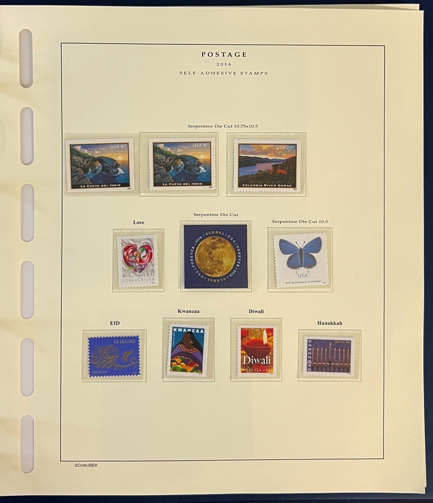 United States Stamp Collection Schaubek Album MNH 2015-2016 ZAYIX