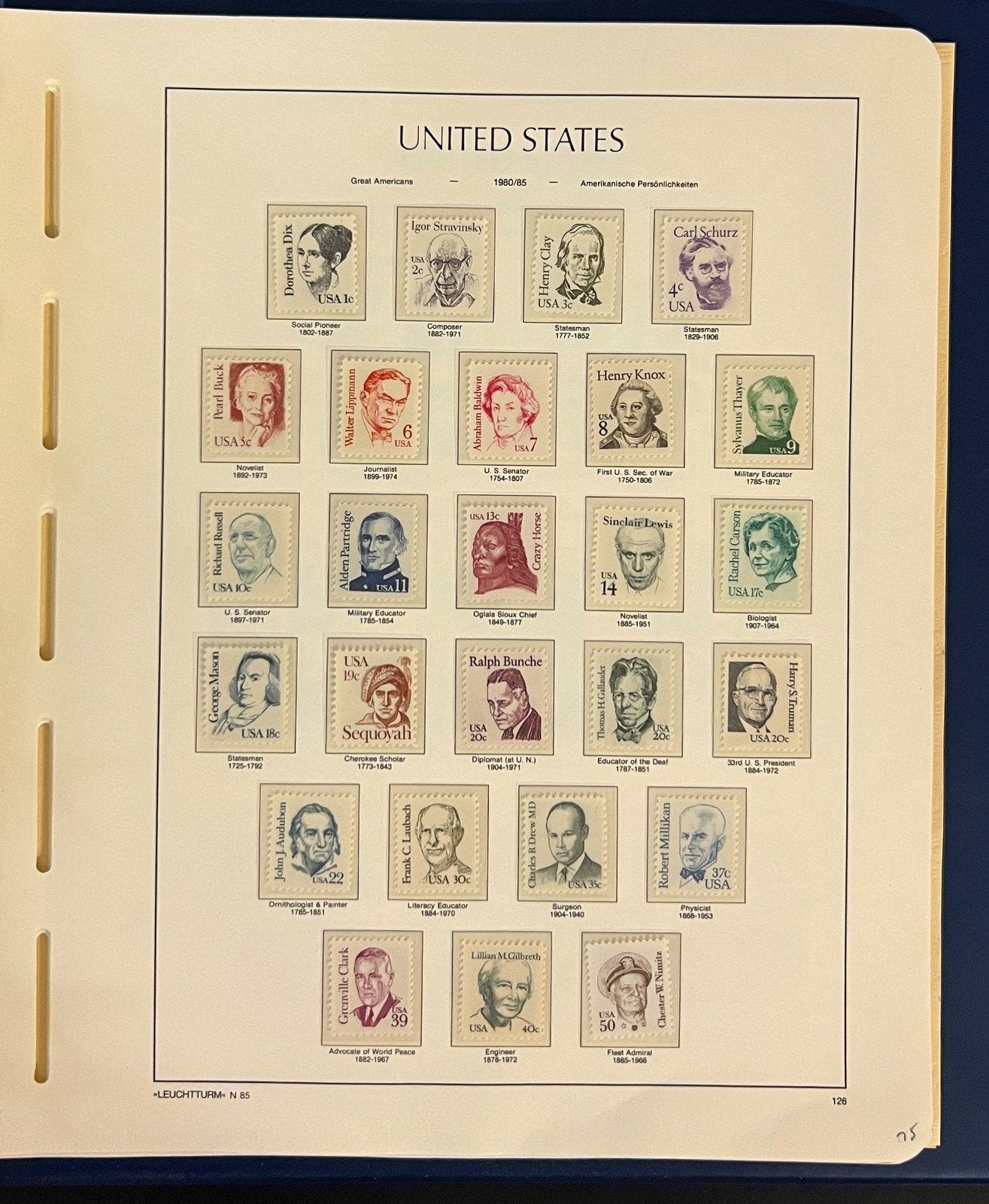 United States Stamp Collection Schaubek Album MNH 1975-1983 ZAYIX