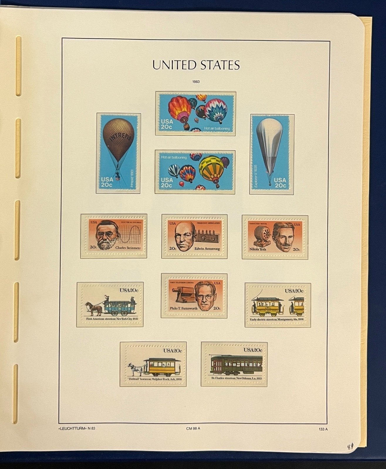 United States Stamp Collection Schaubek Album MNH 1975-1983 ZAYIX