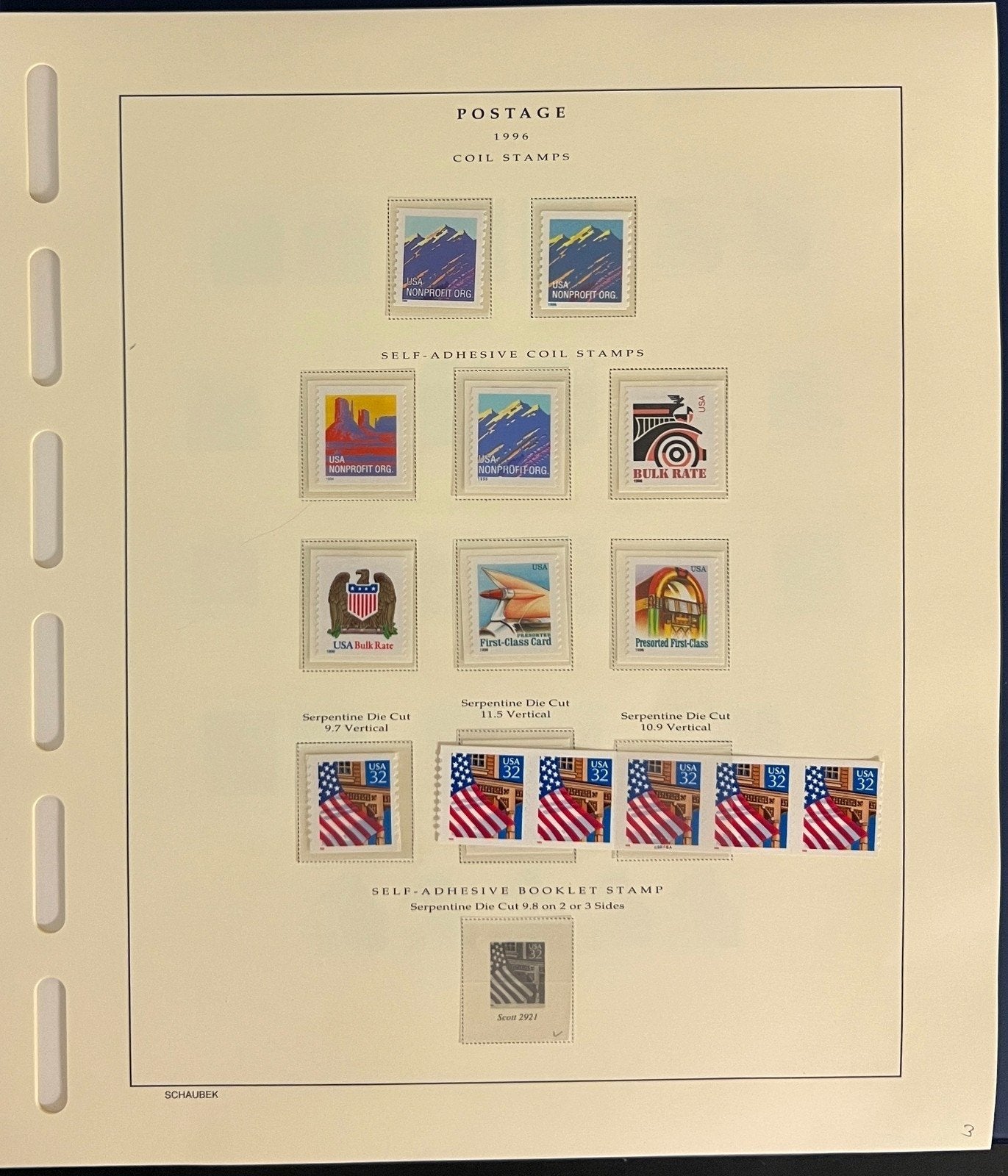 United States Stamp Collection Schaubek Album MNH 1996-1997 ZAYIX