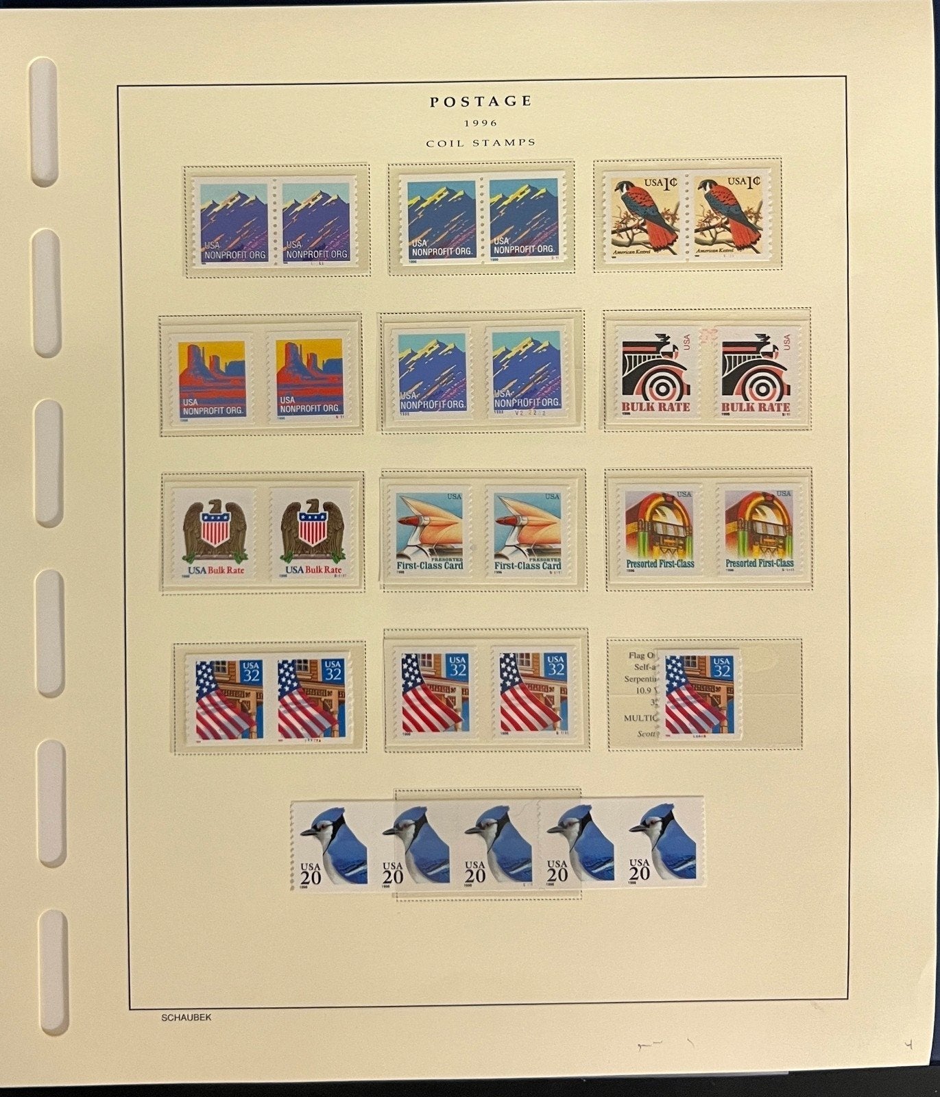 United States Stamp Collection Schaubek Album MNH 1996-1997 ZAYIX