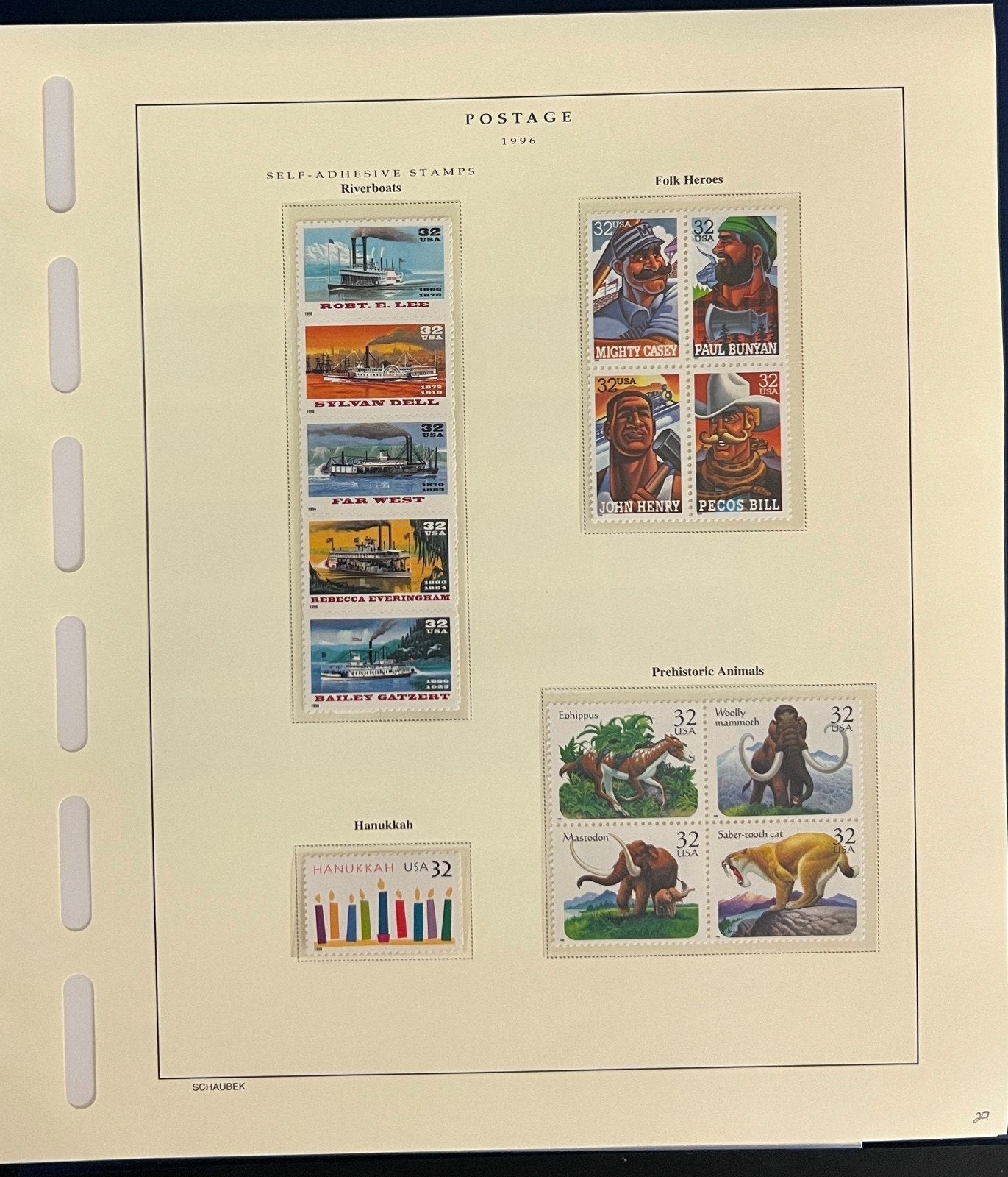 United States Stamp Collection Schaubek Album MNH 1996-1997 ZAYIX