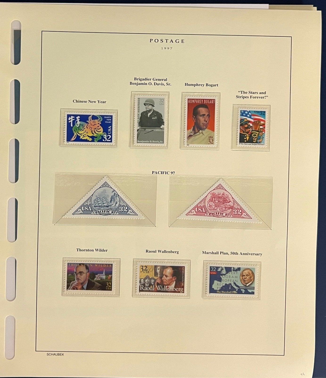 United States Stamp Collection Schaubek Album MNH 1996-1997 ZAYIX