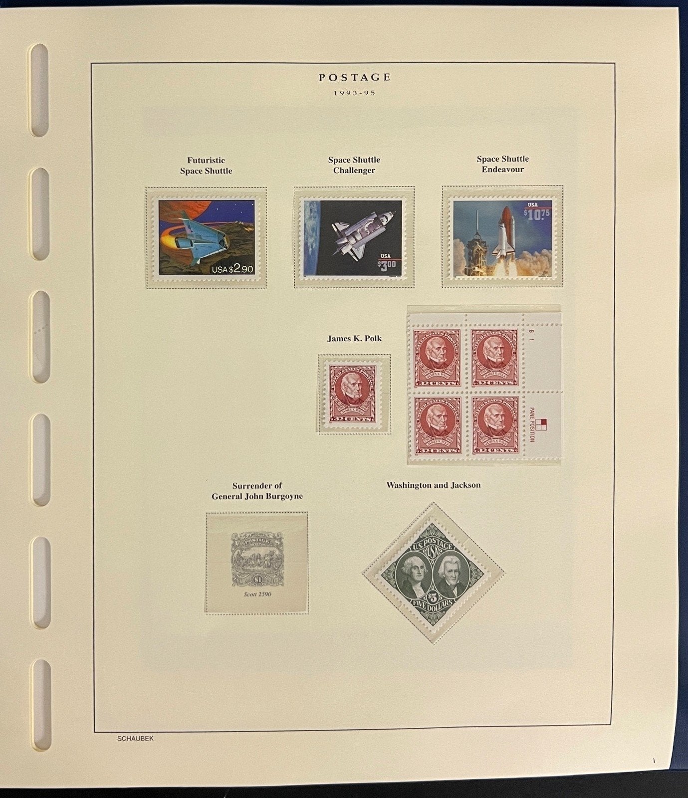 US 1994-1995 Nearly Complete MNH Collection in Schaubek Hingelesss Album ZAYIX
