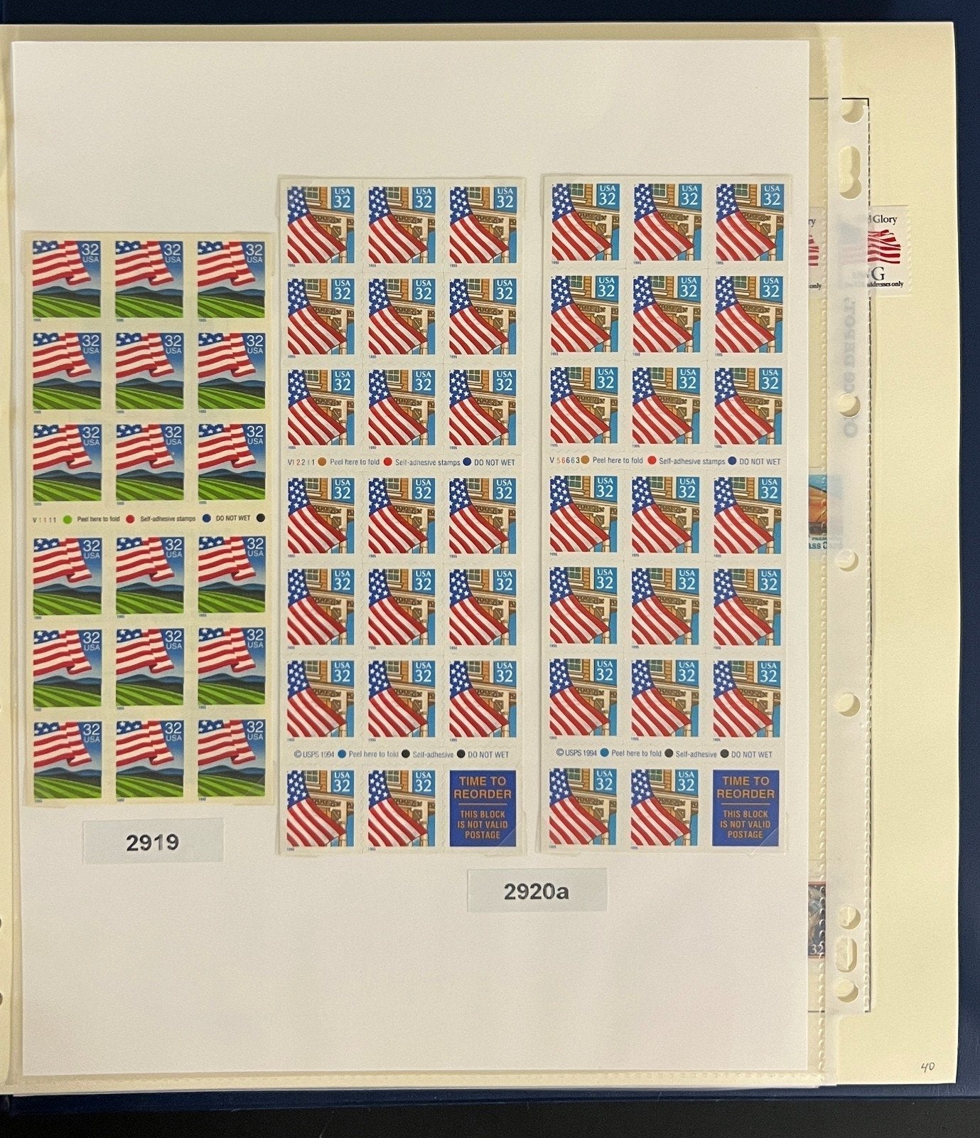 US 1994-1995 Nearly Complete MNH Collection in Schaubek Hingelesss Album ZAYIX