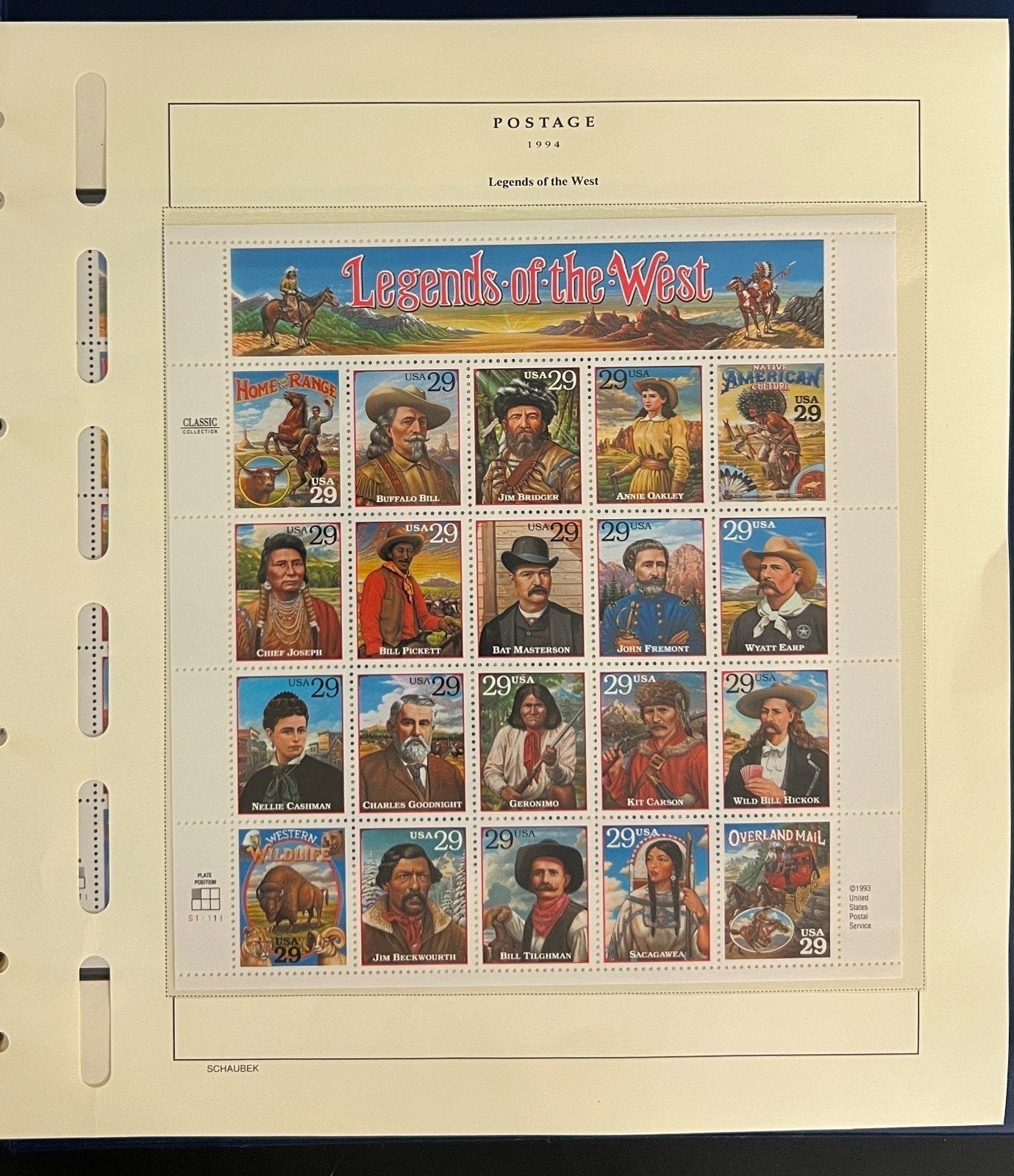 US 1994-1995 Nearly Complete MNH Collection in Schaubek Hingelesss Album ZAYIX