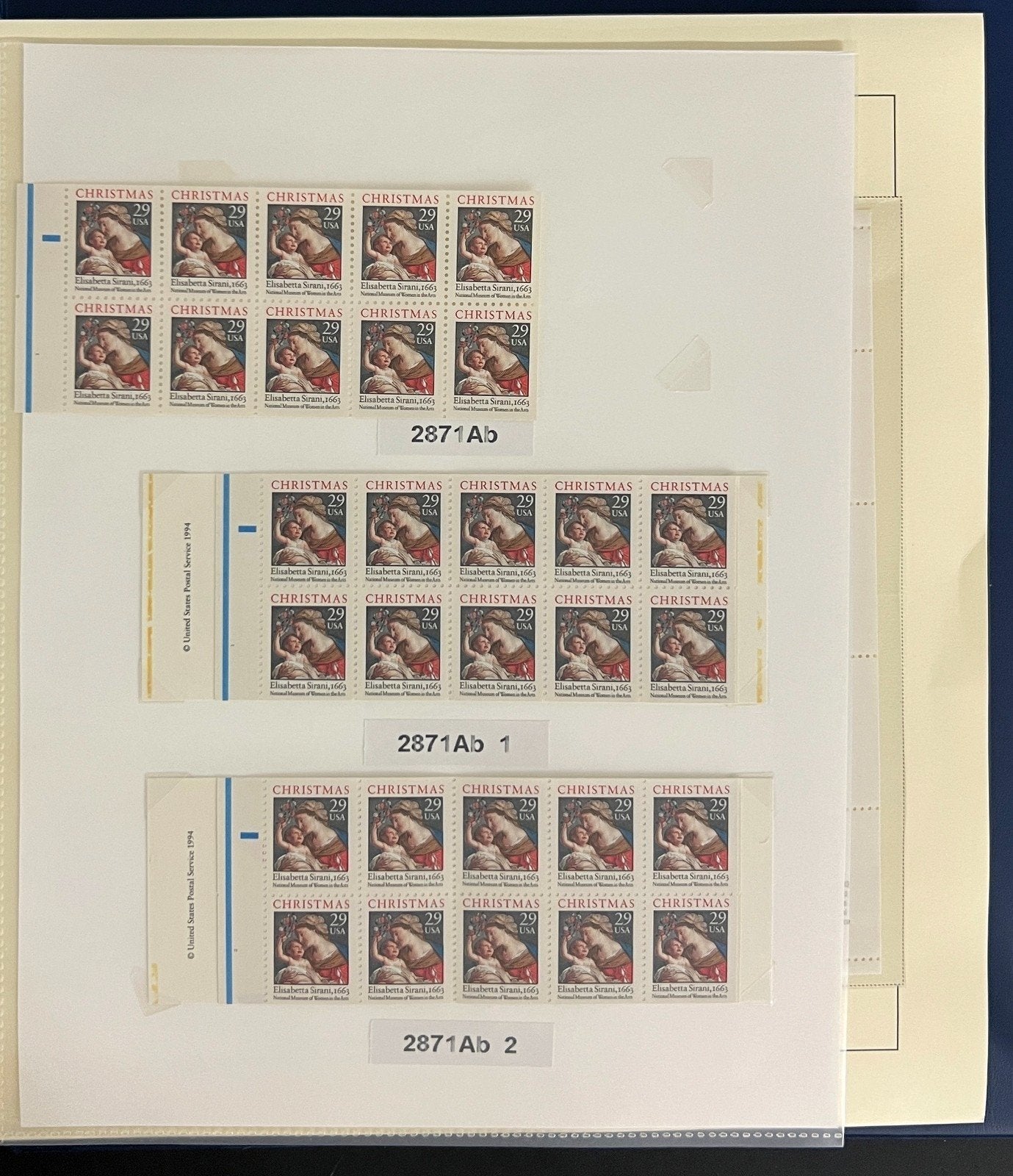 US 1994-1995 Nearly Complete MNH Collection in Schaubek Hingelesss Album ZAYIX