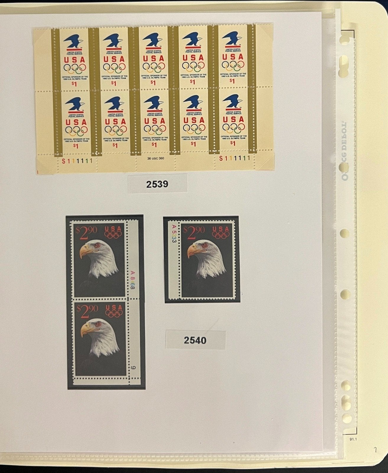 United States Stamp Collection Schaubek Album MNH 1991-1993 ZAYIX