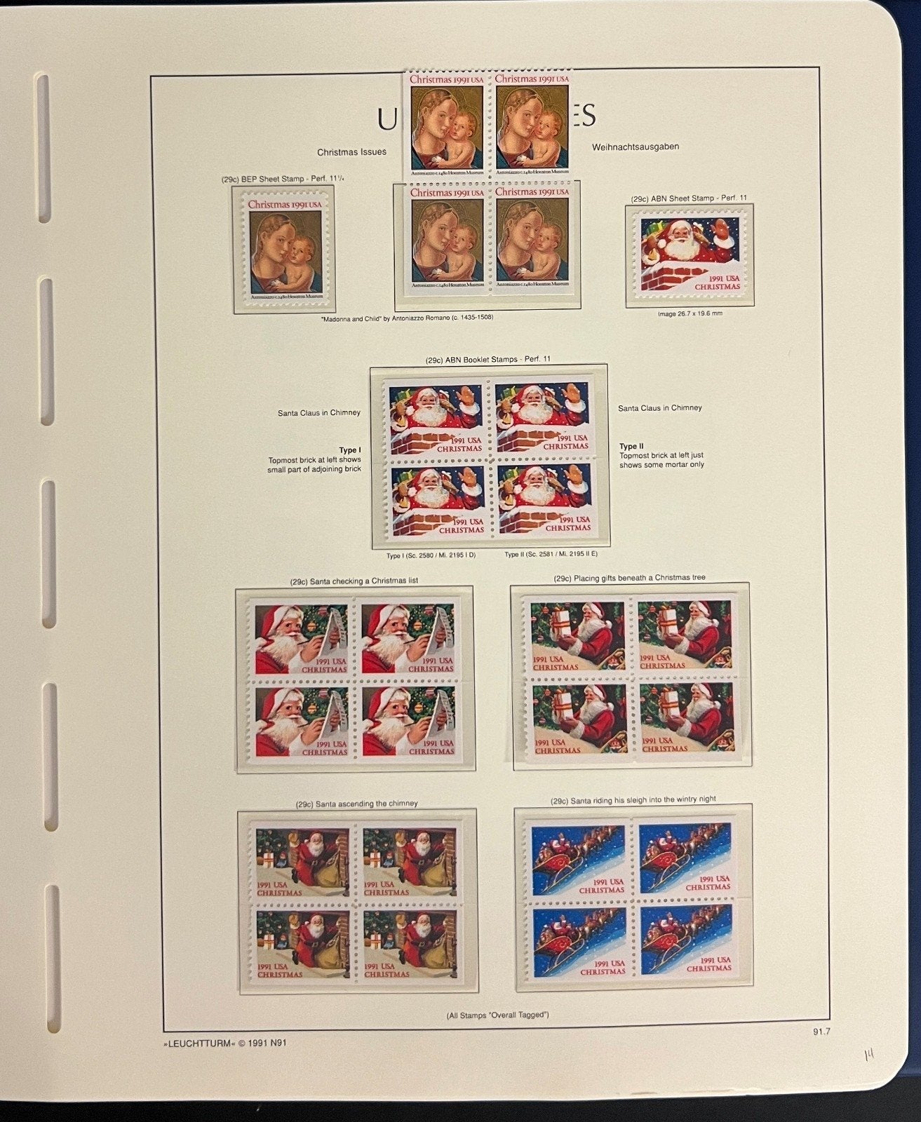 United States Stamp Collection Schaubek Album MNH 1991-1993 ZAYIX