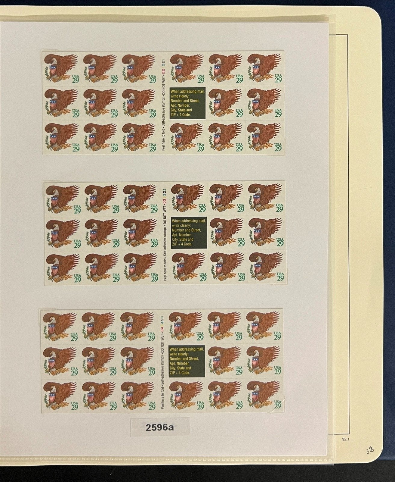 United States Stamp Collection Schaubek Album MNH 1991-1993 ZAYIX