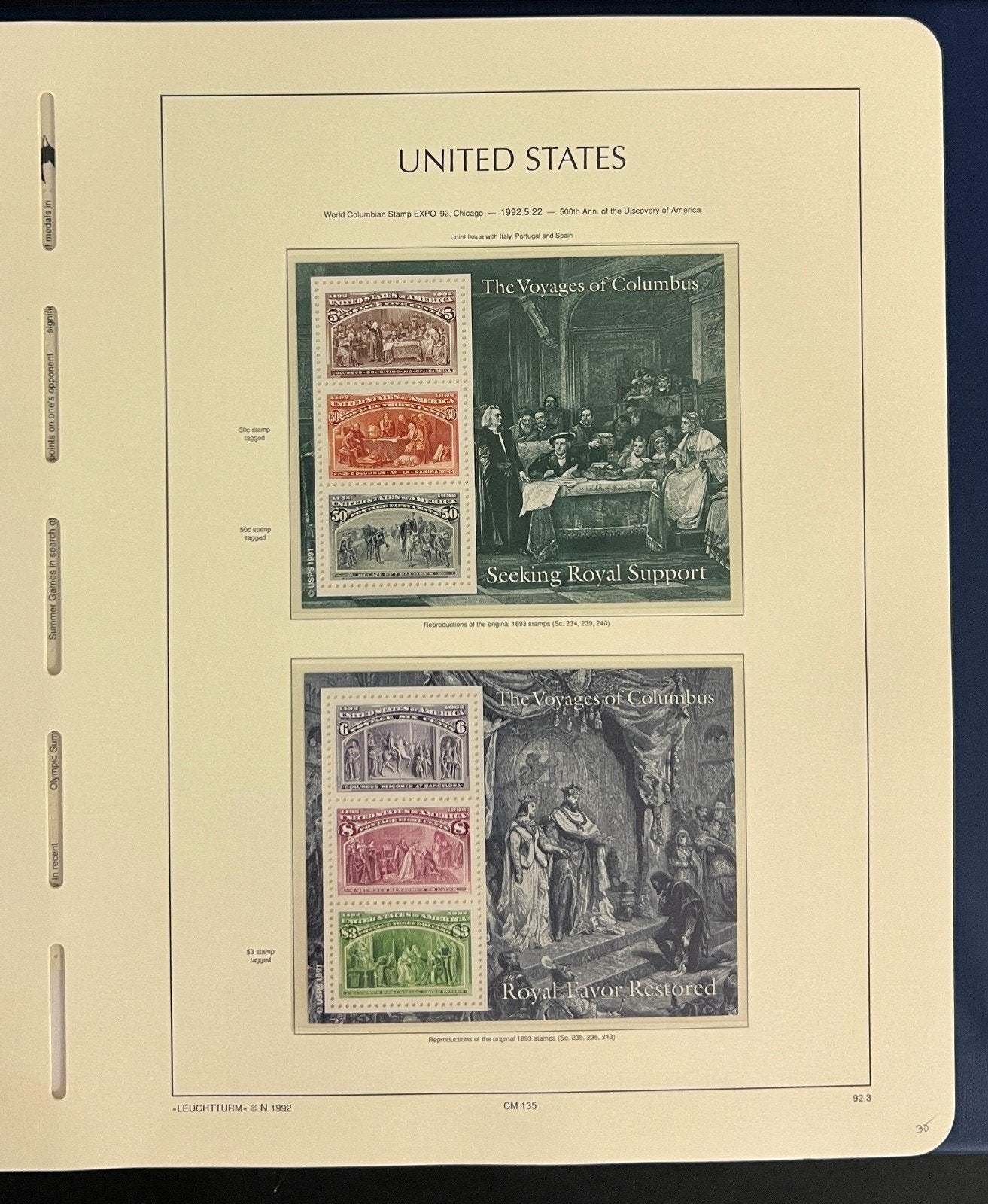 United States Stamp Collection Schaubek Album MNH 1991-1993 ZAYIX