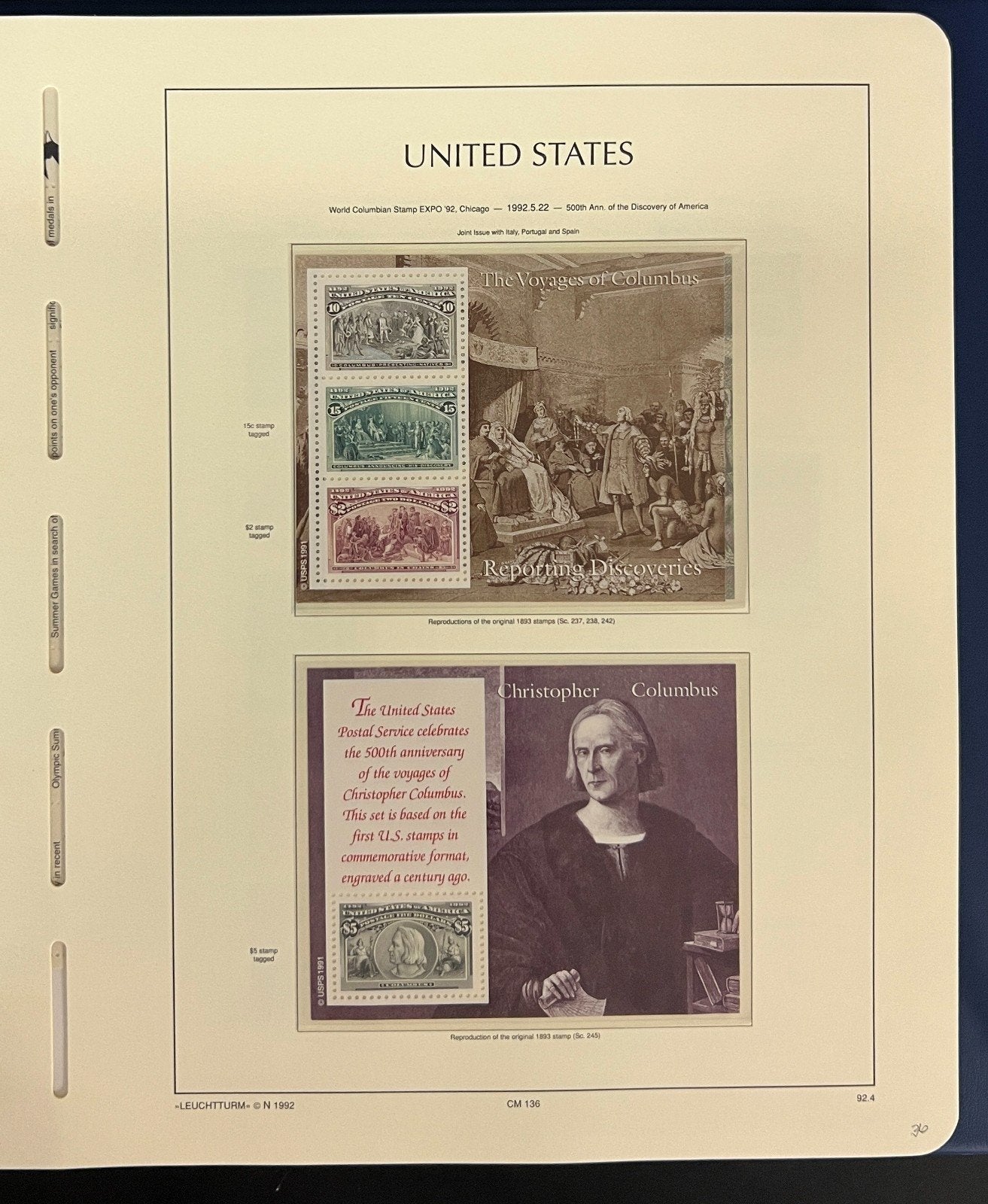 United States Stamp Collection Schaubek Album MNH 1991-1993 ZAYIX