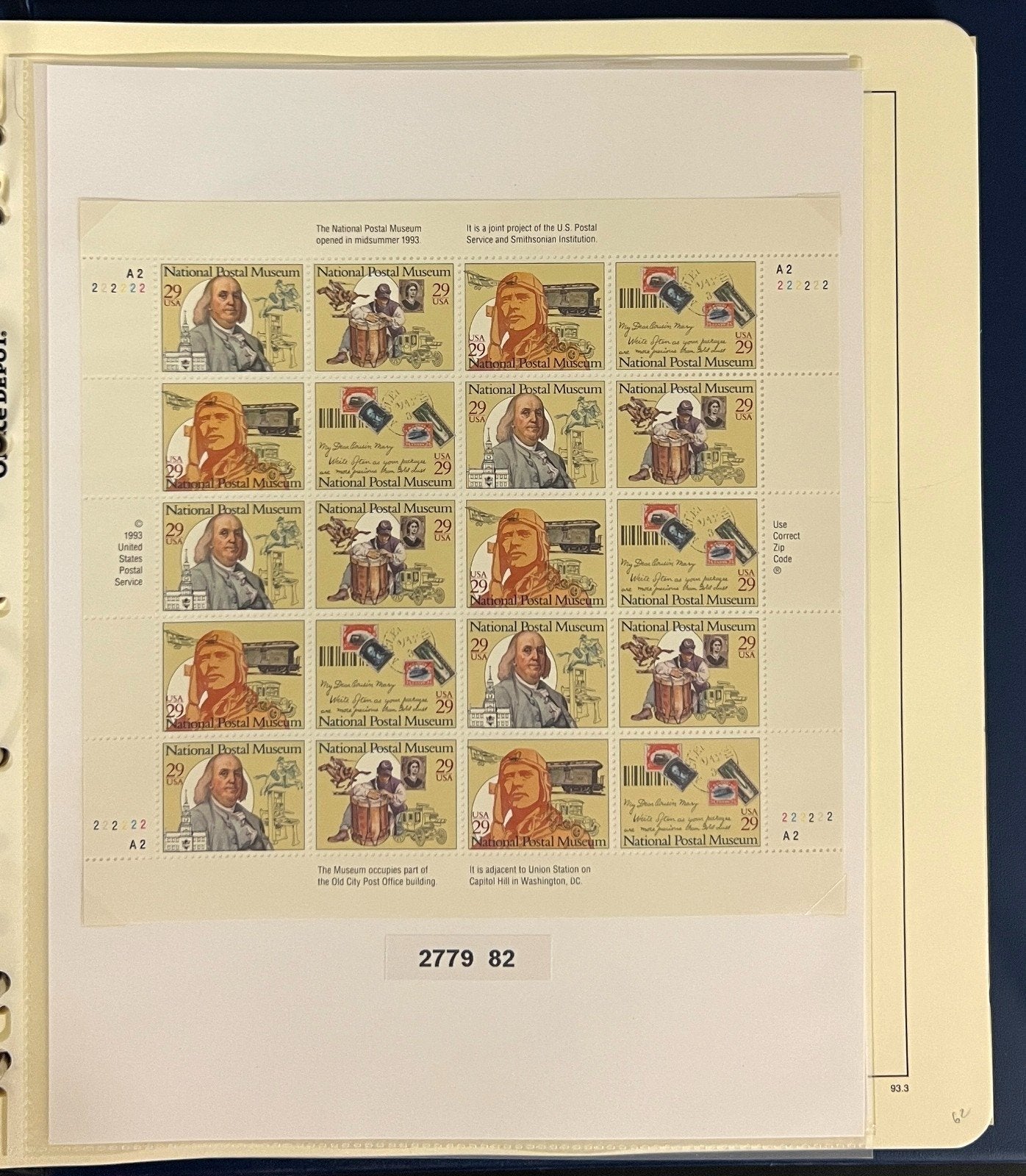 United States Stamp Collection Schaubek Album MNH 1991-1993 ZAYIX