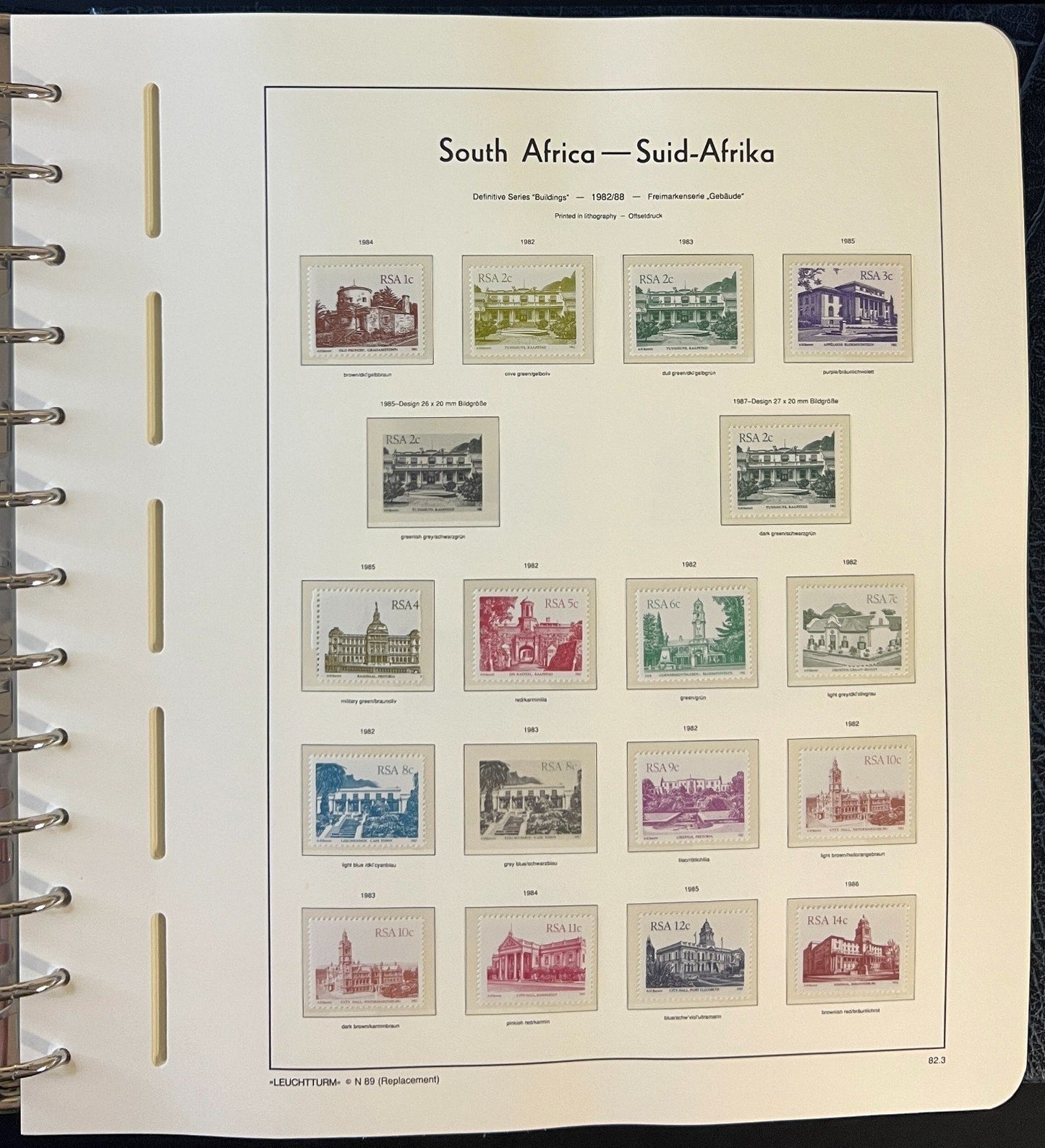 Republic Of South Africa Stamp Collection Lighthouse Album MNH 1982-2000 ZAYIX