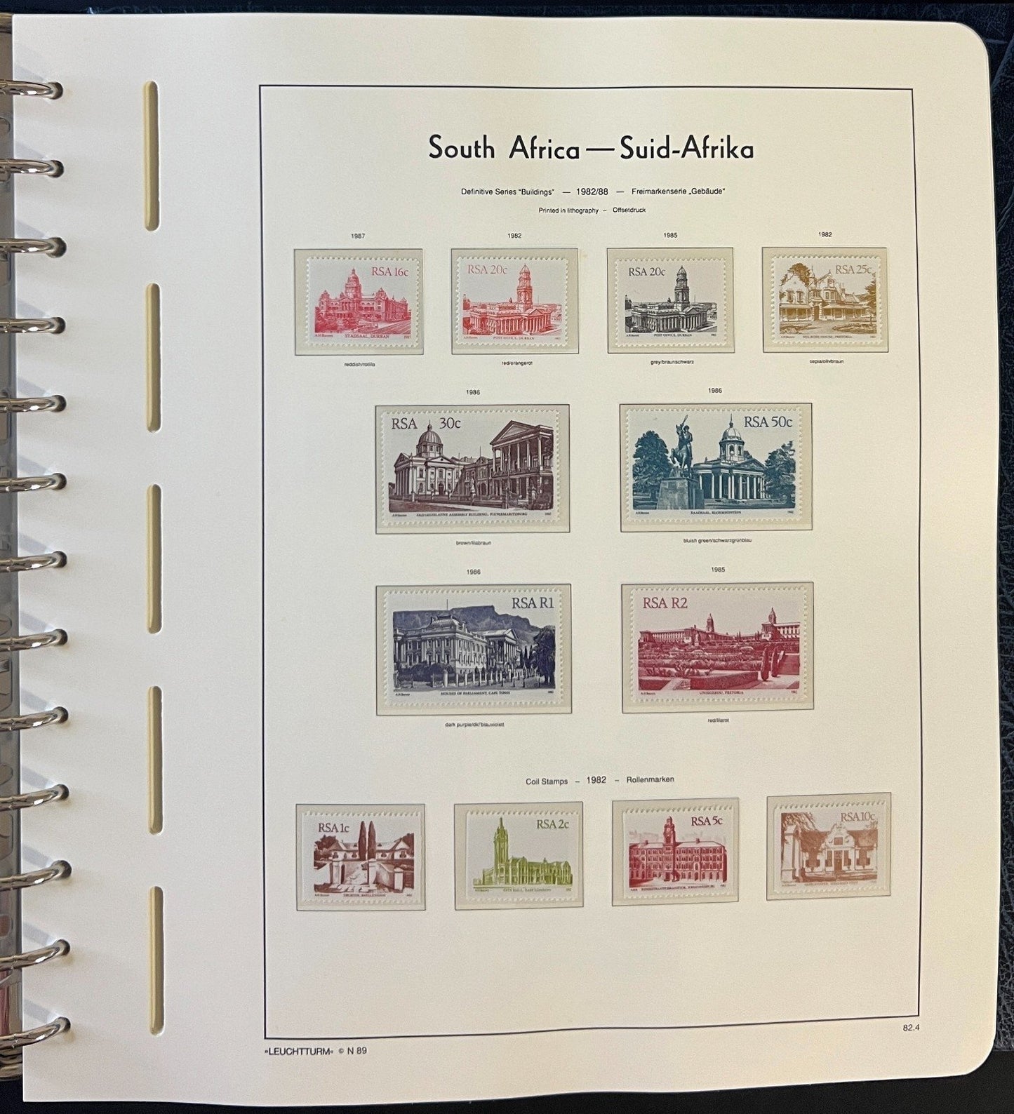 Republic Of South Africa Stamp Collection Lighthouse Album MNH 1982-2000 ZAYIX