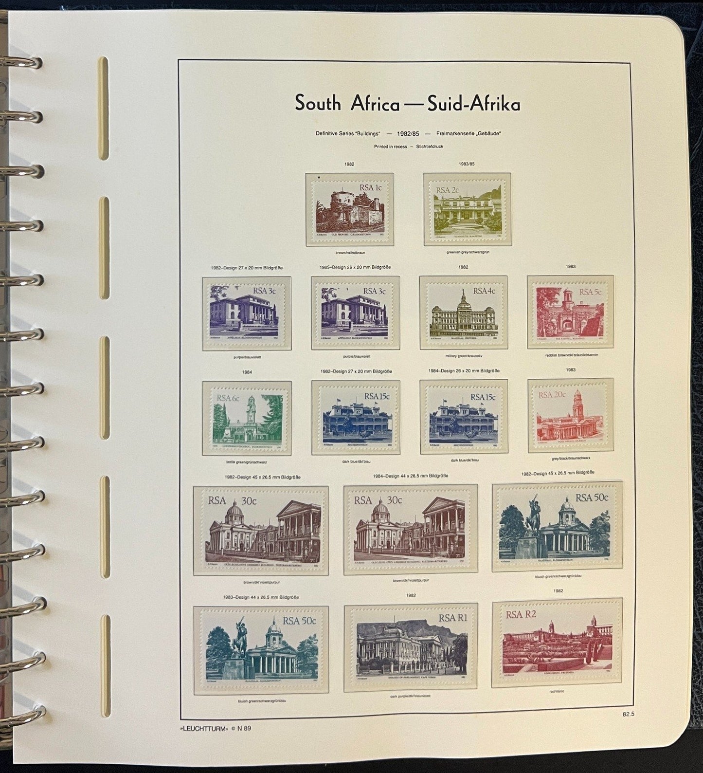 Republic Of South Africa Stamp Collection Lighthouse Album MNH 1982-2000 ZAYIX