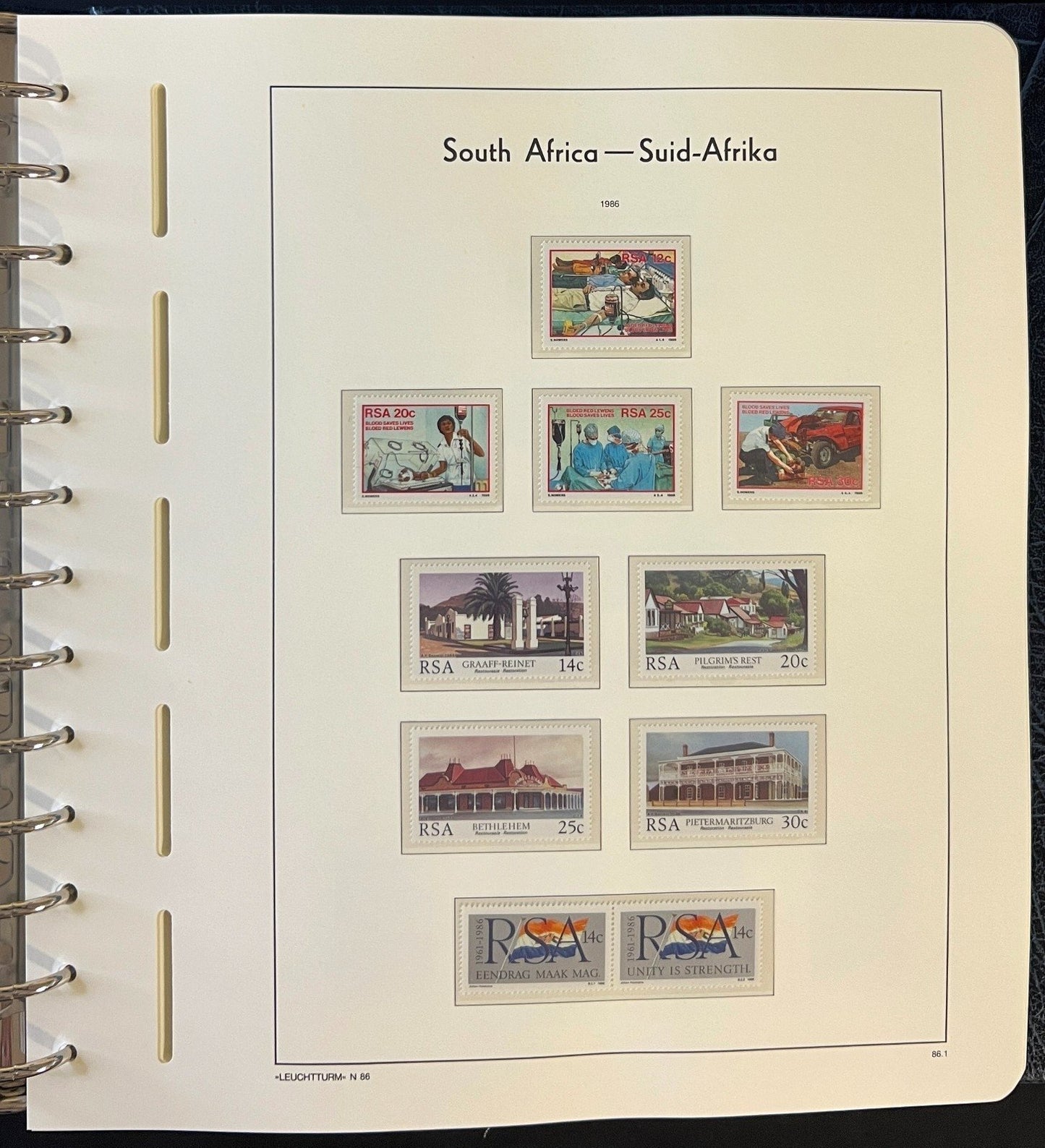 Republic Of South Africa Stamp Collection Lighthouse Album MNH 1982-2000 ZAYIX