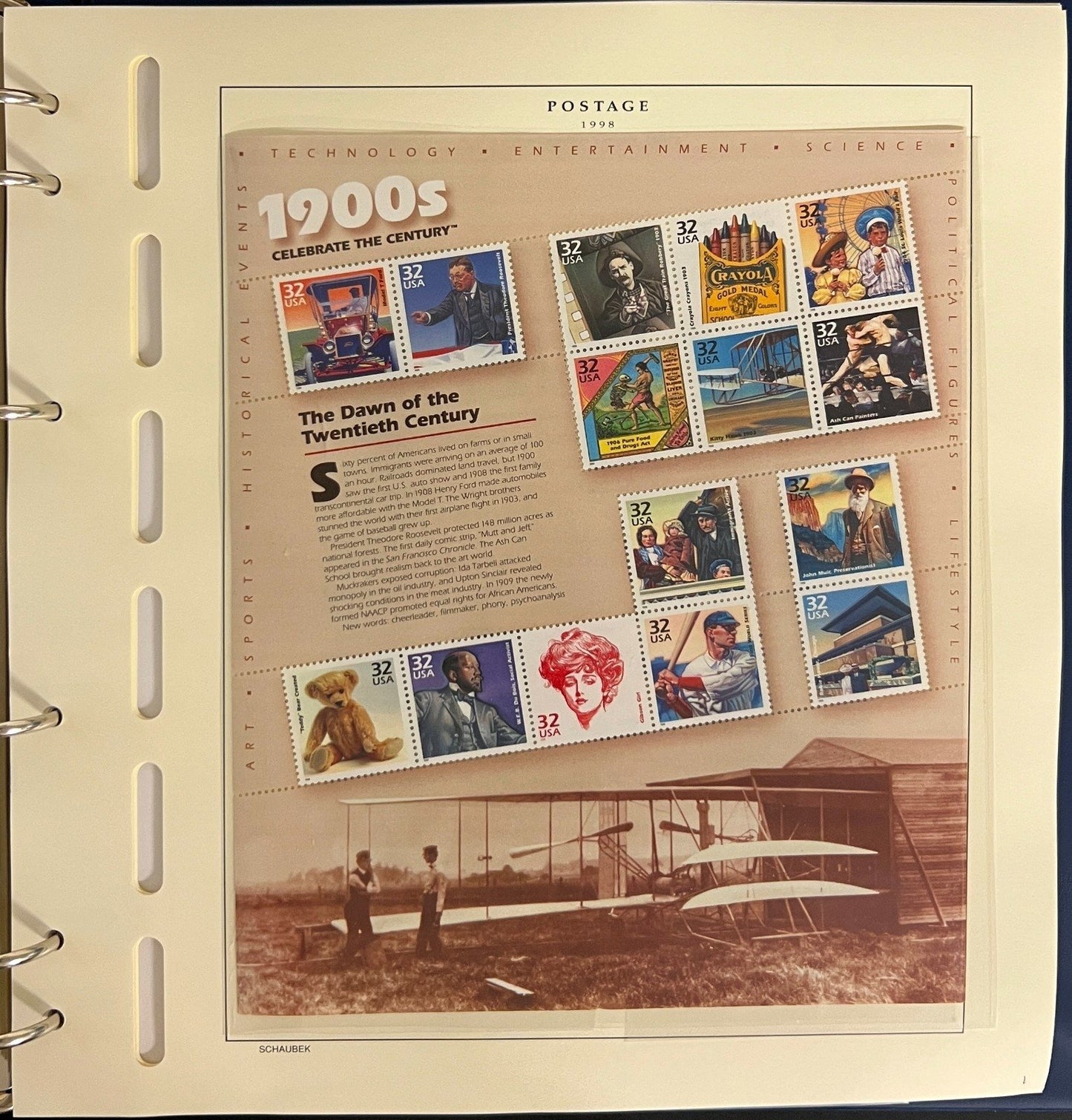 United States Stamp Collection Schaubek Album MNH 1998-1999 ZAYIX
