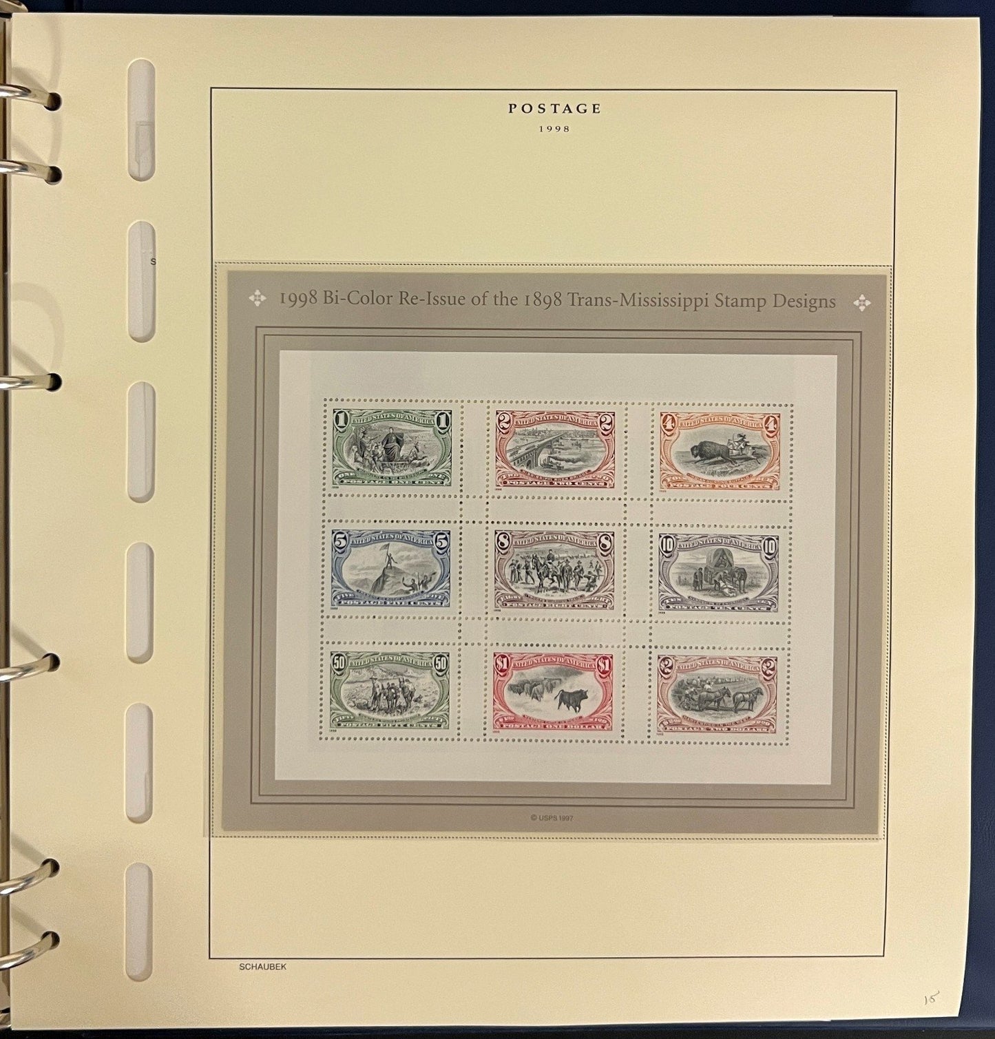 United States Stamp Collection Schaubek Album MNH 1998-1999 ZAYIX