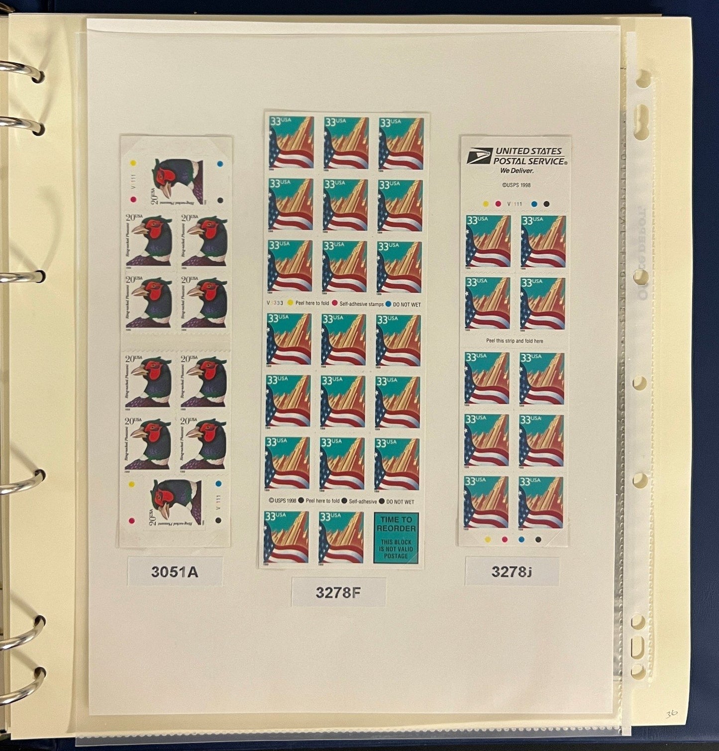 United States Stamp Collection Schaubek Album MNH 1998-1999 ZAYIX