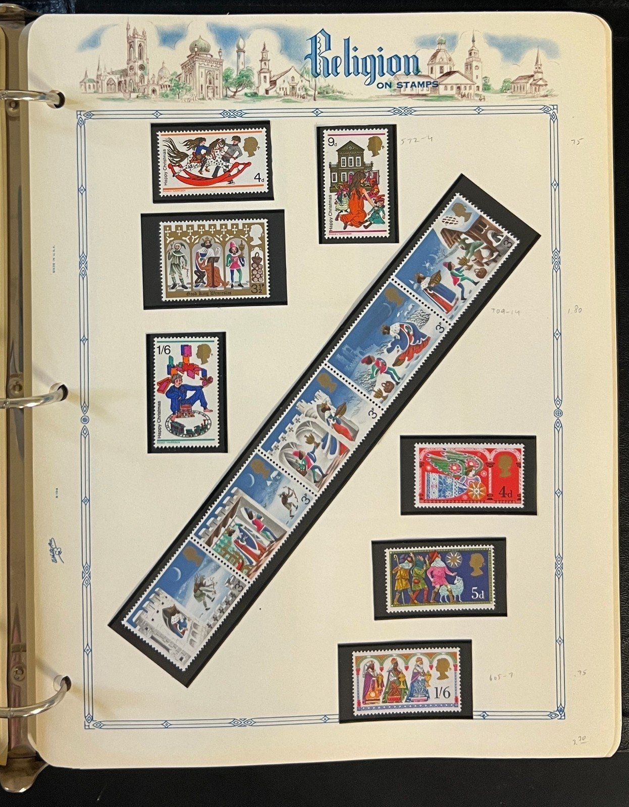 World Wide Religion Topicals Stamp Collection Album MNH ZAYIX