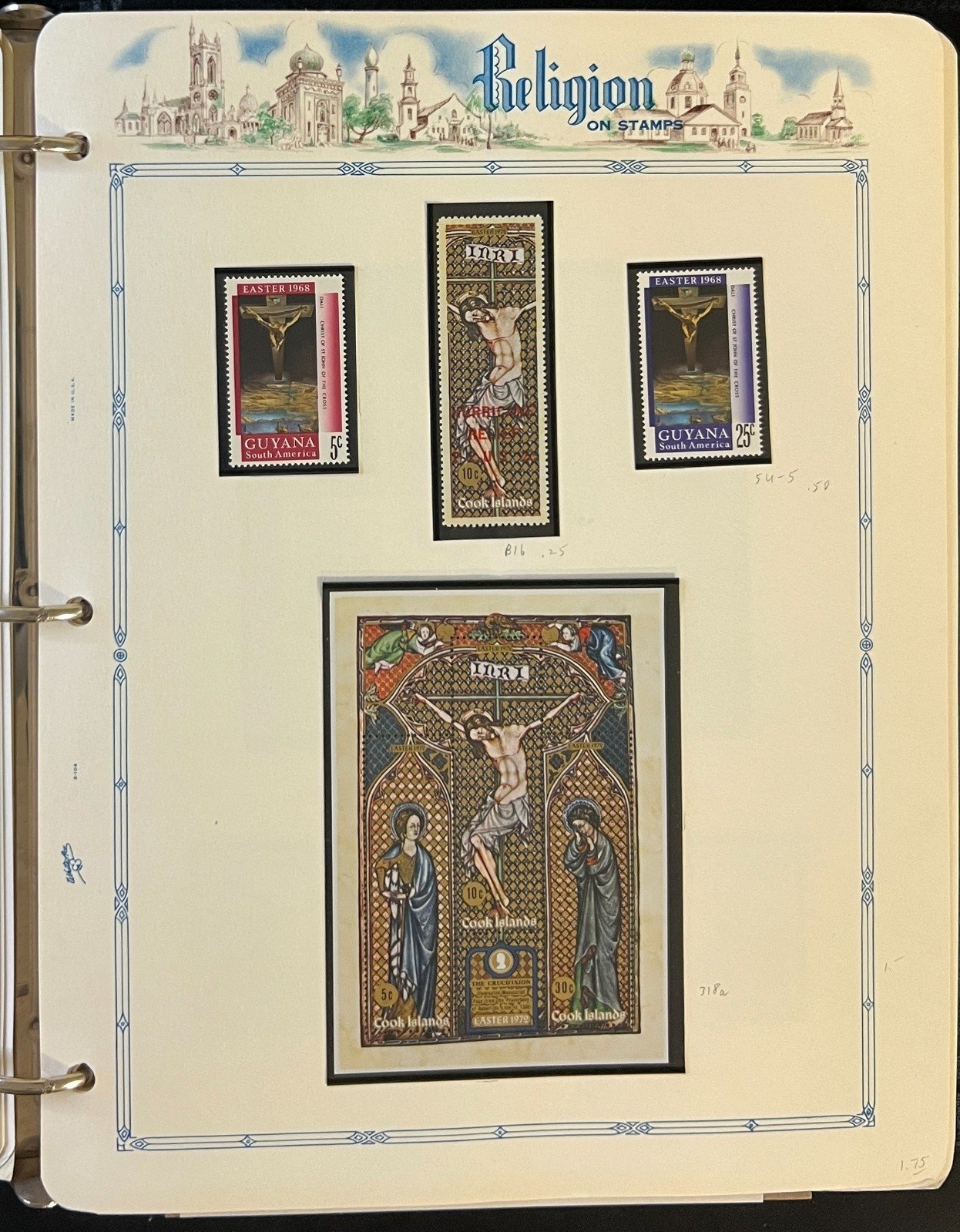 World Wide Religion Topicals Stamp Collection Album MNH ZAYIX
