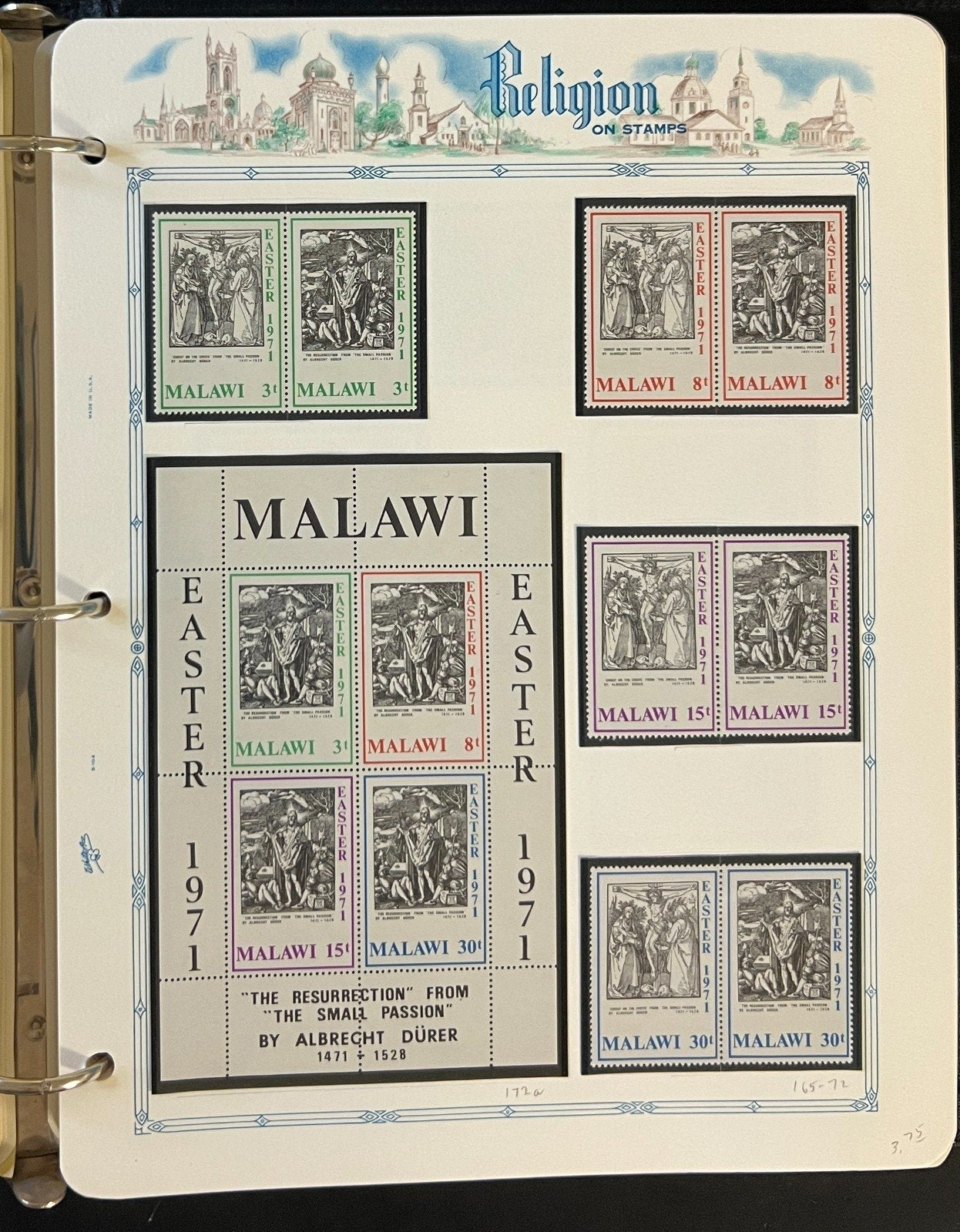 World Wide Religion Topicals Stamp Collection Album MNH ZAYIX
