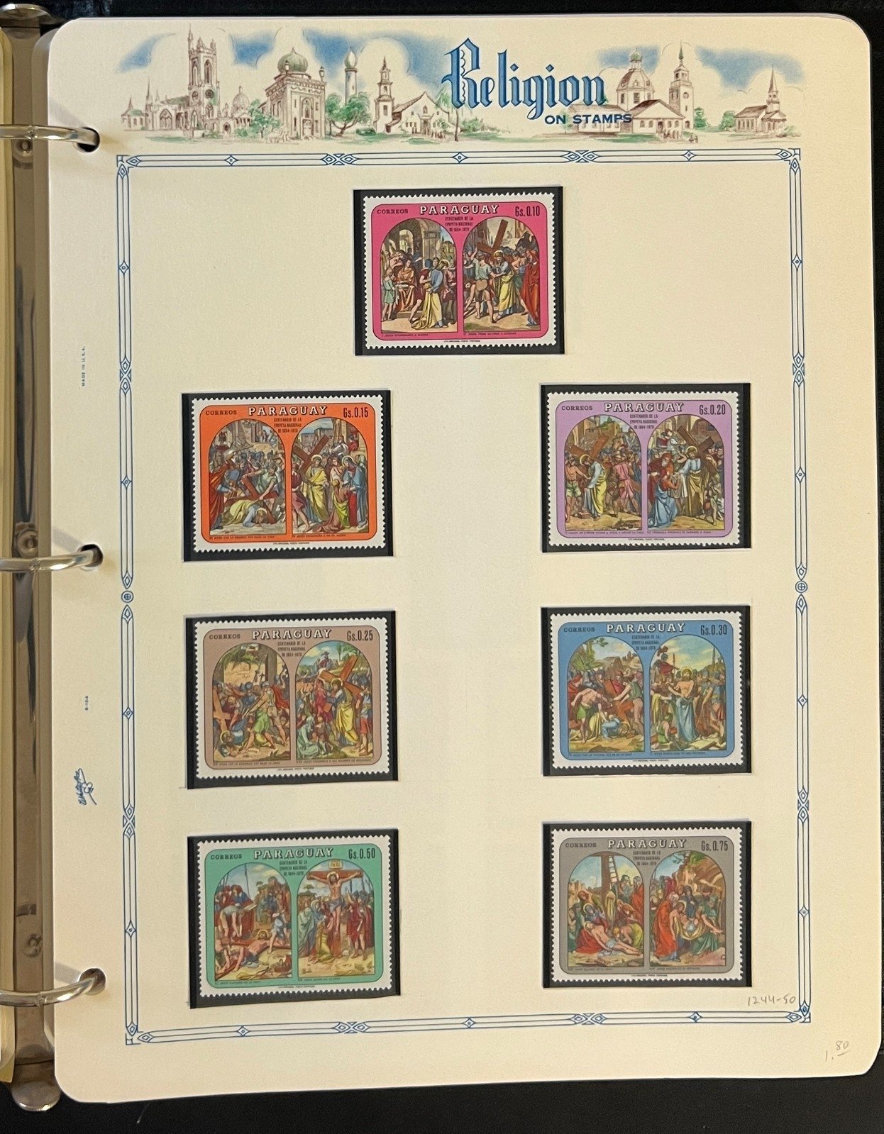 World Wide Religion Topicals Stamp Collection Album MNH ZAYIX