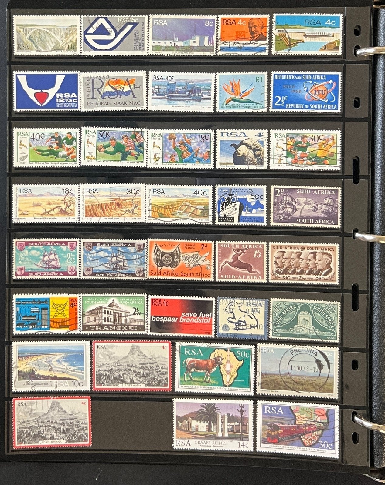 World Wide Stamp Collection 20 Pages Stock Book 500+ Stamps Mint & Used ZAYIX