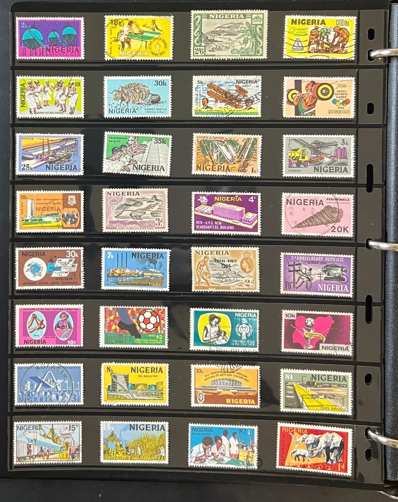 World Wide Stamp Collection 20 Pages Stock Book 500+ Stamps Mint & Used ZAYIX