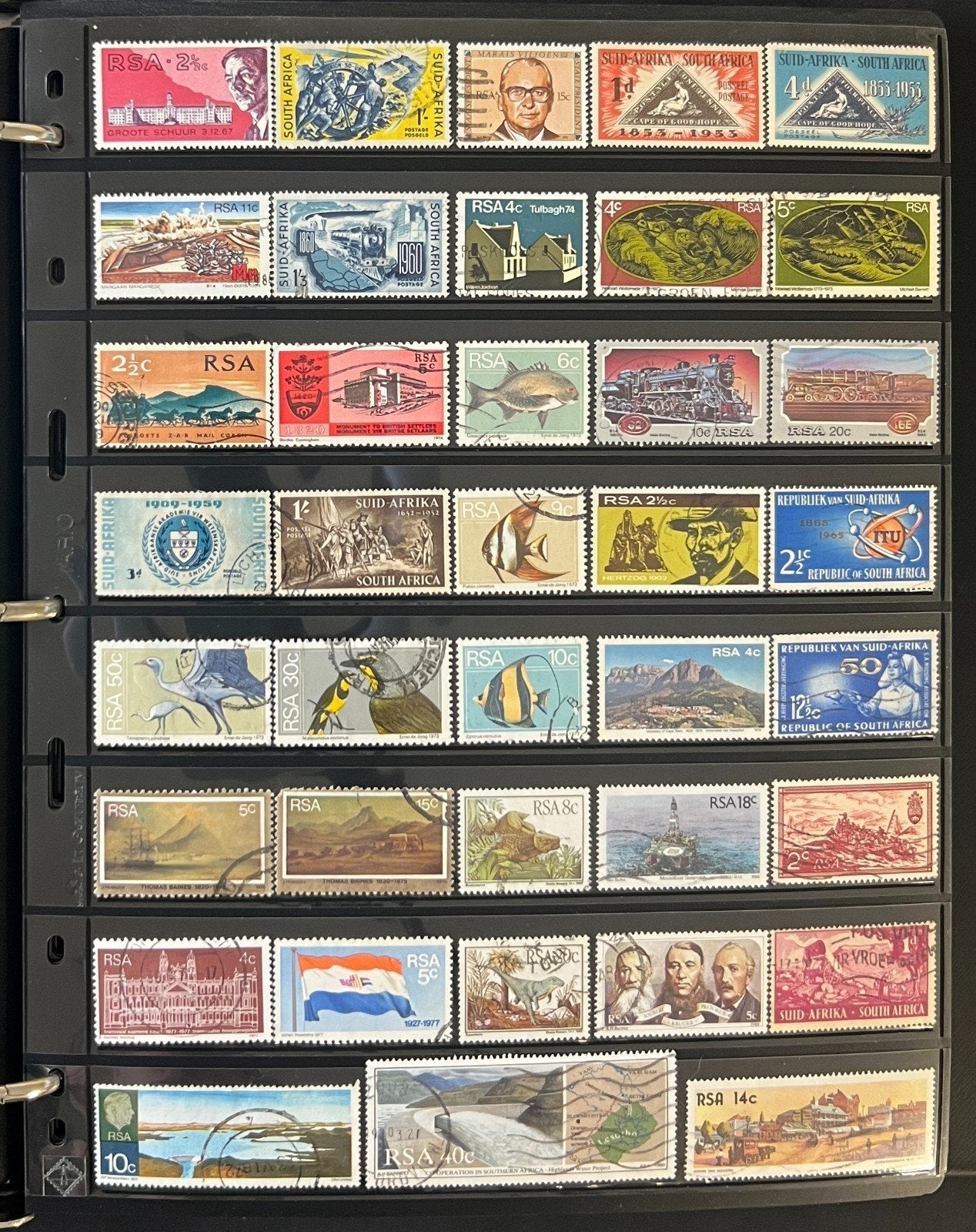 World Wide Stamp Collection 20 Pages Stock Book 500+ Stamps Mint & Used ZAYIX