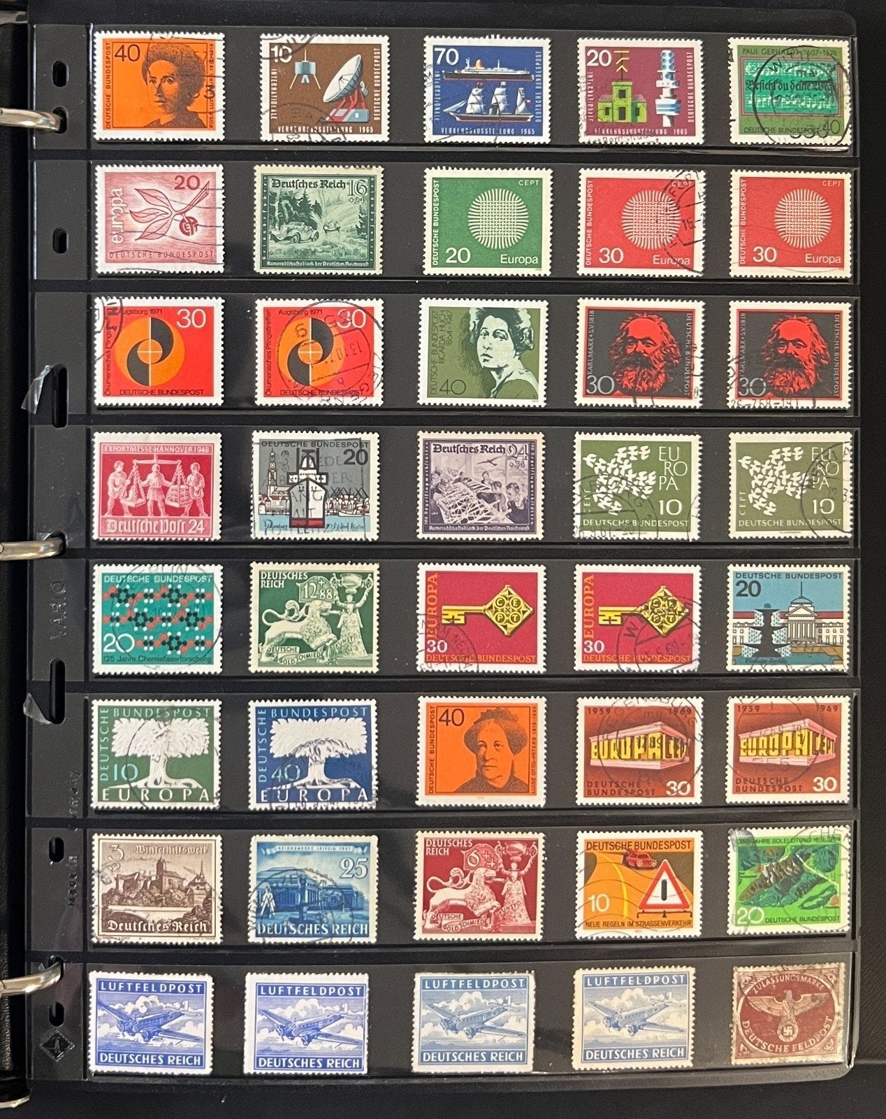 World Wide Stamp Collection 20 Pages Stock Book 500+ Stamps Mint & Used ZAYIX