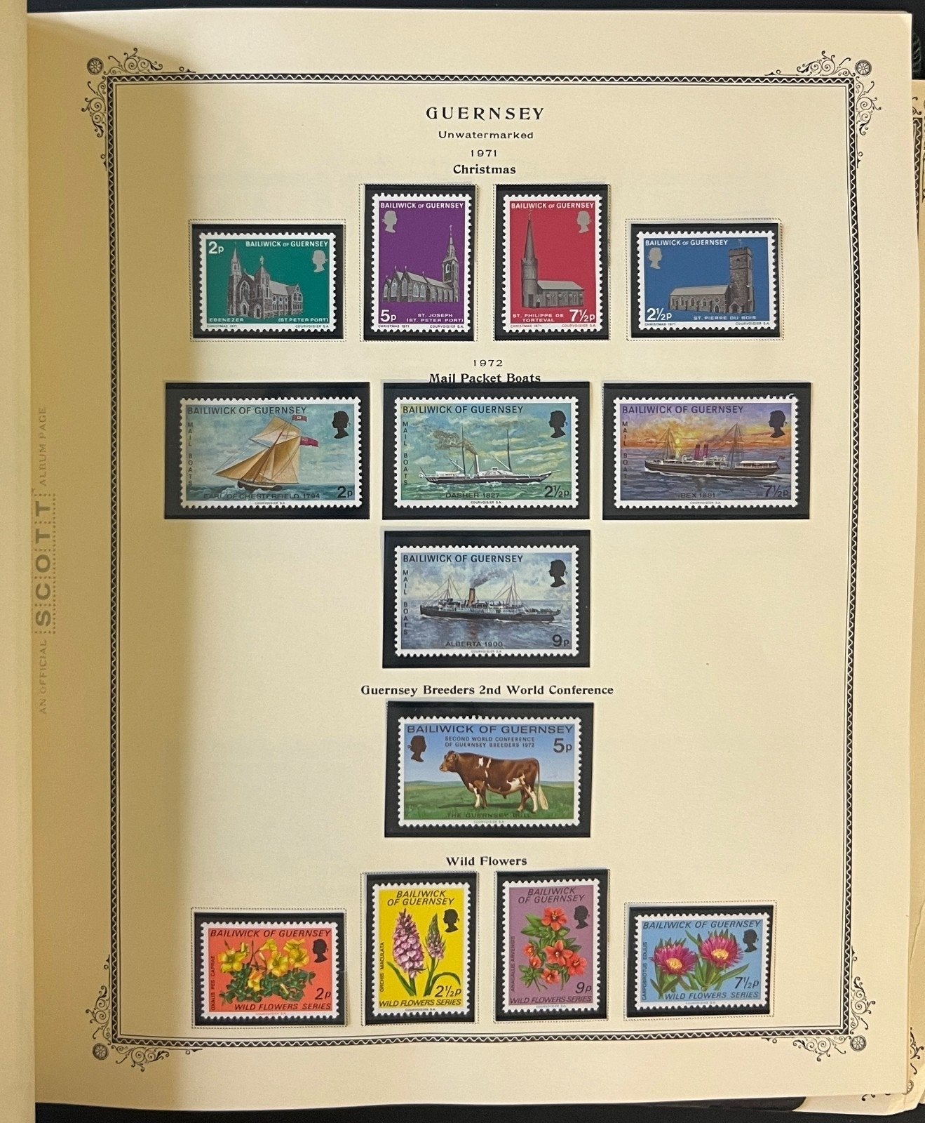 Guernsey 1958-1994 Nearly Complete Stamp Collection Scott Specialty Album ZAYIX
