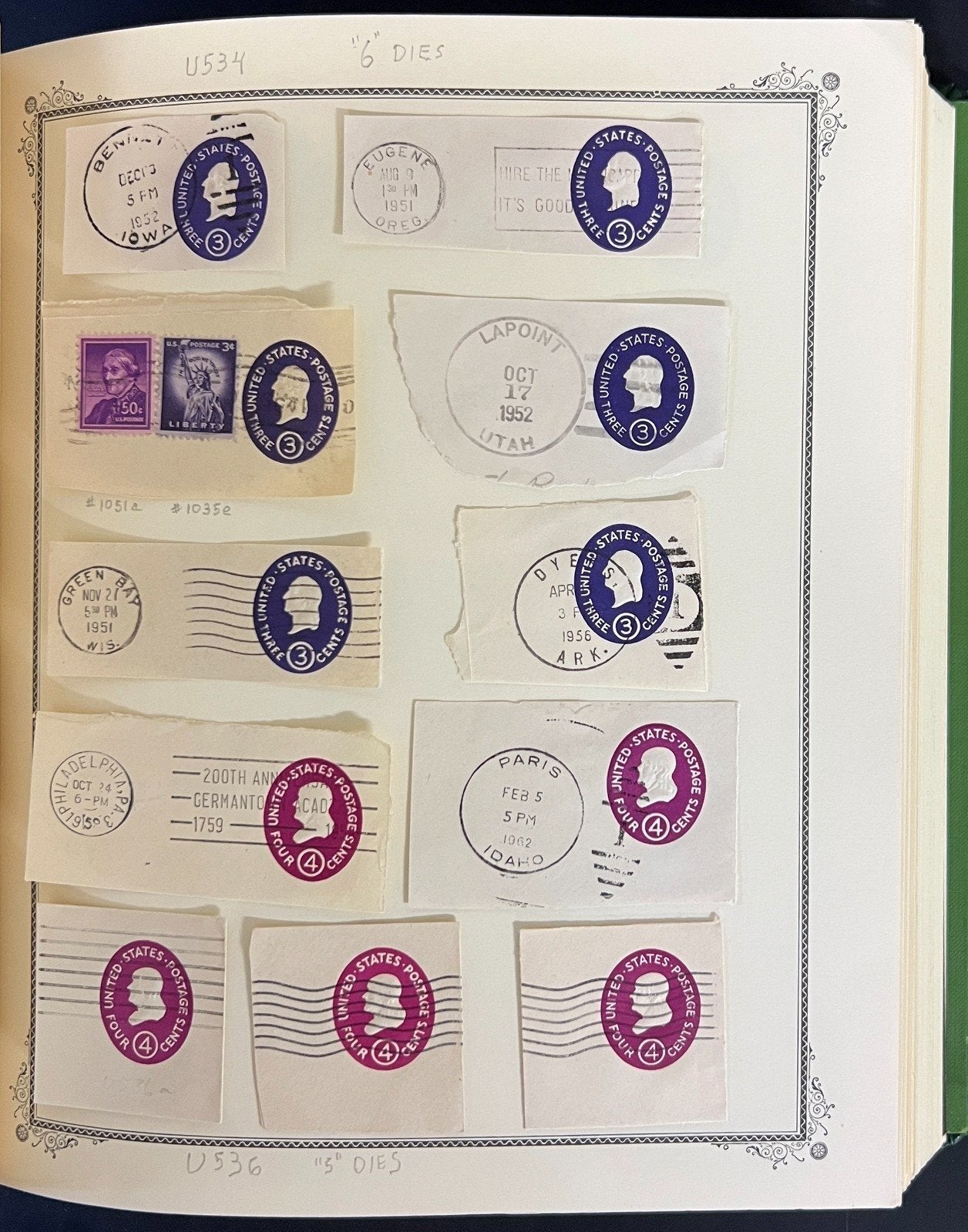 U.S. Postal Stationery 1853-1992 Stamp Collection Scott Specialty Album ZAYIX