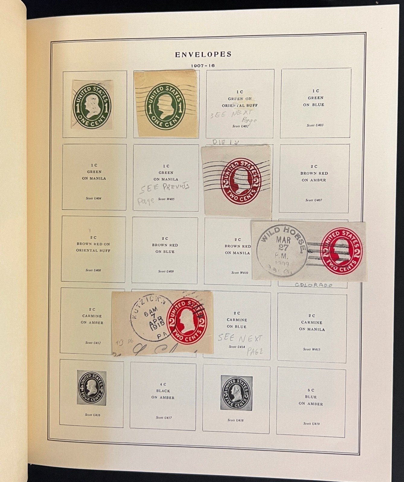 U.S. Postal Stationery 1853-1992 Stamp Collection Scott Specialty Album ZAYIX