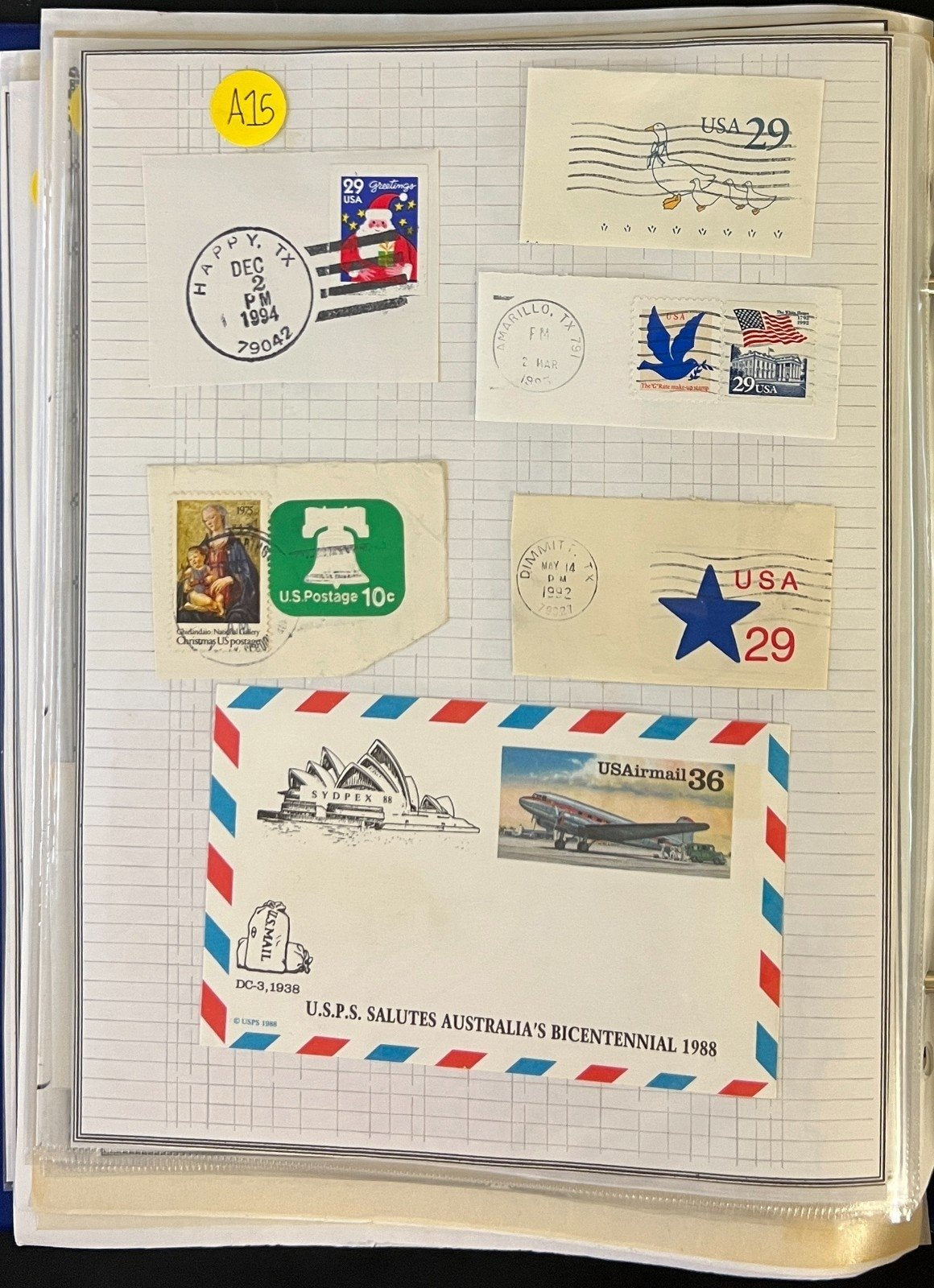 United States Postal Stationery Stamp Collection Harris Album ZAYIX