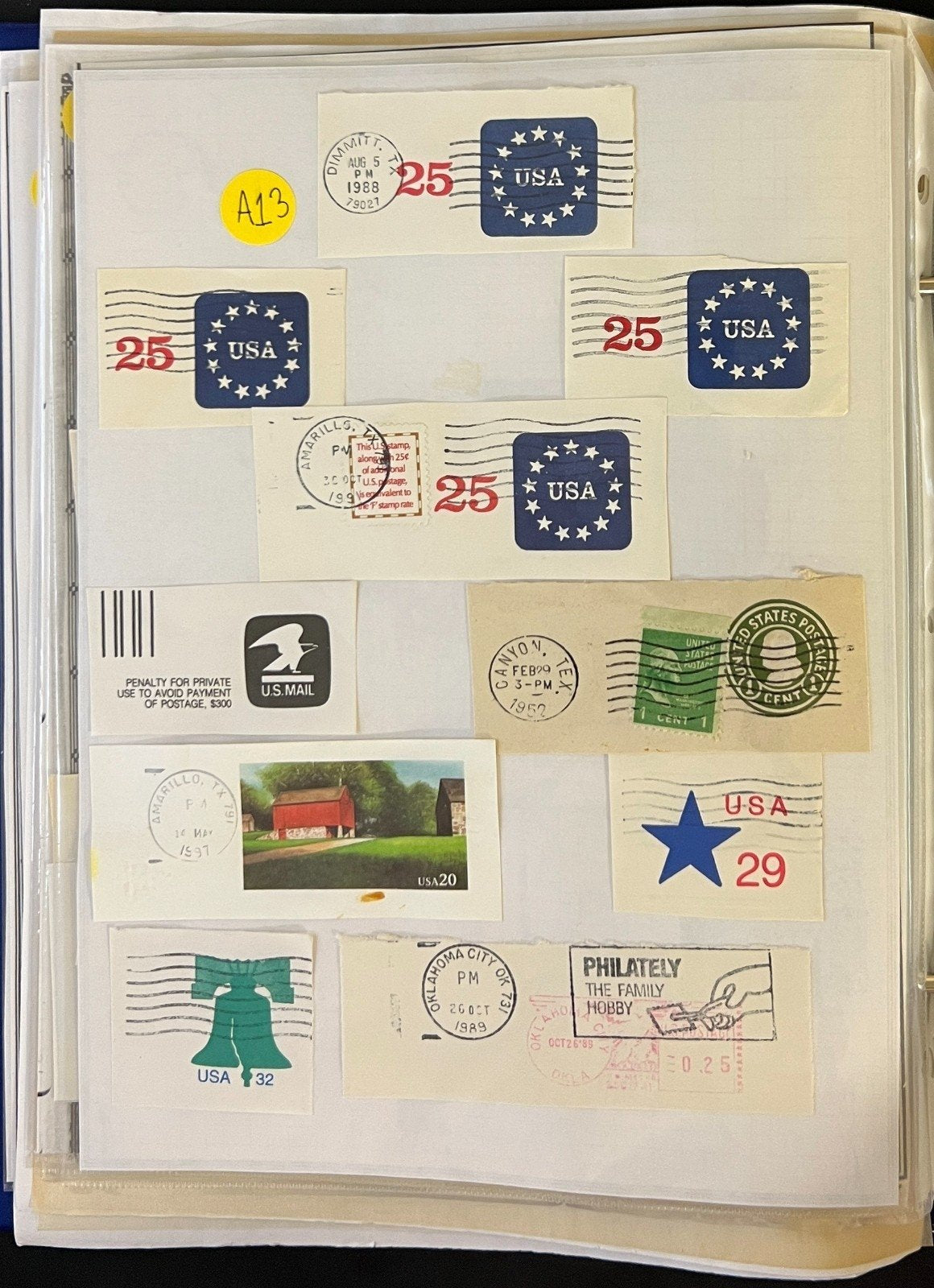 United States Postal Stationery Stamp Collection Harris Album ZAYIX