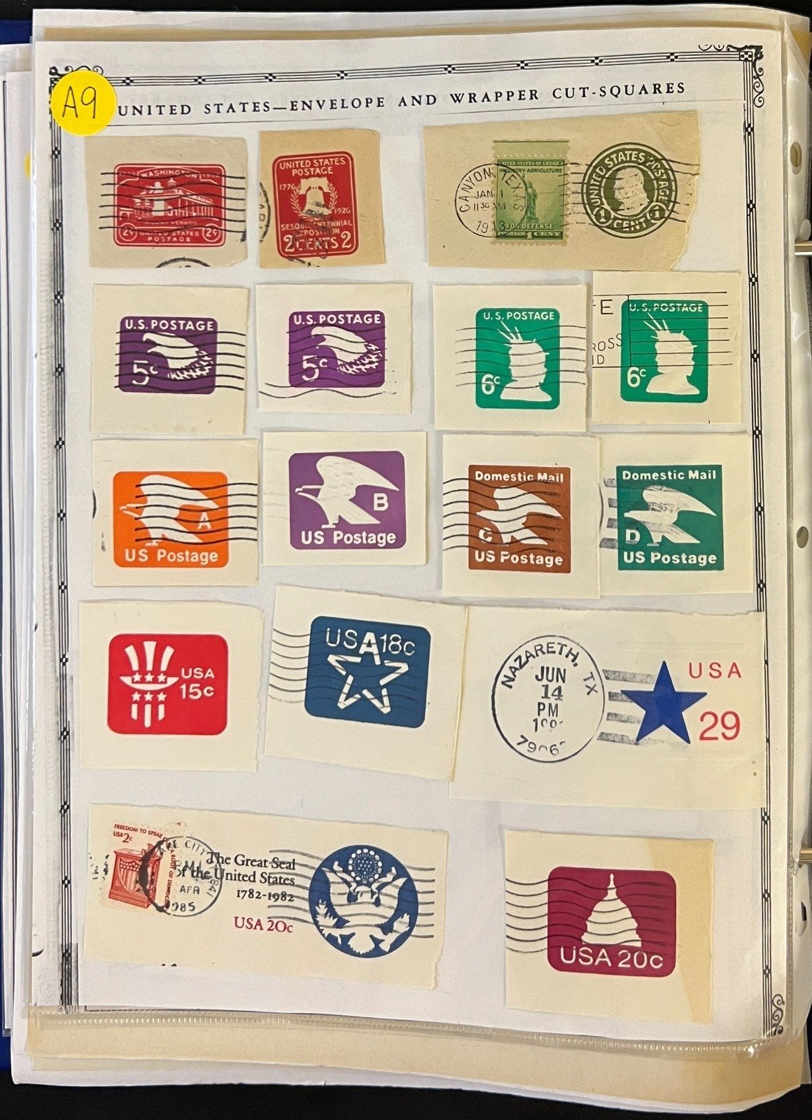 United States Postal Stationery Stamp Collection Harris Album ZAYIX